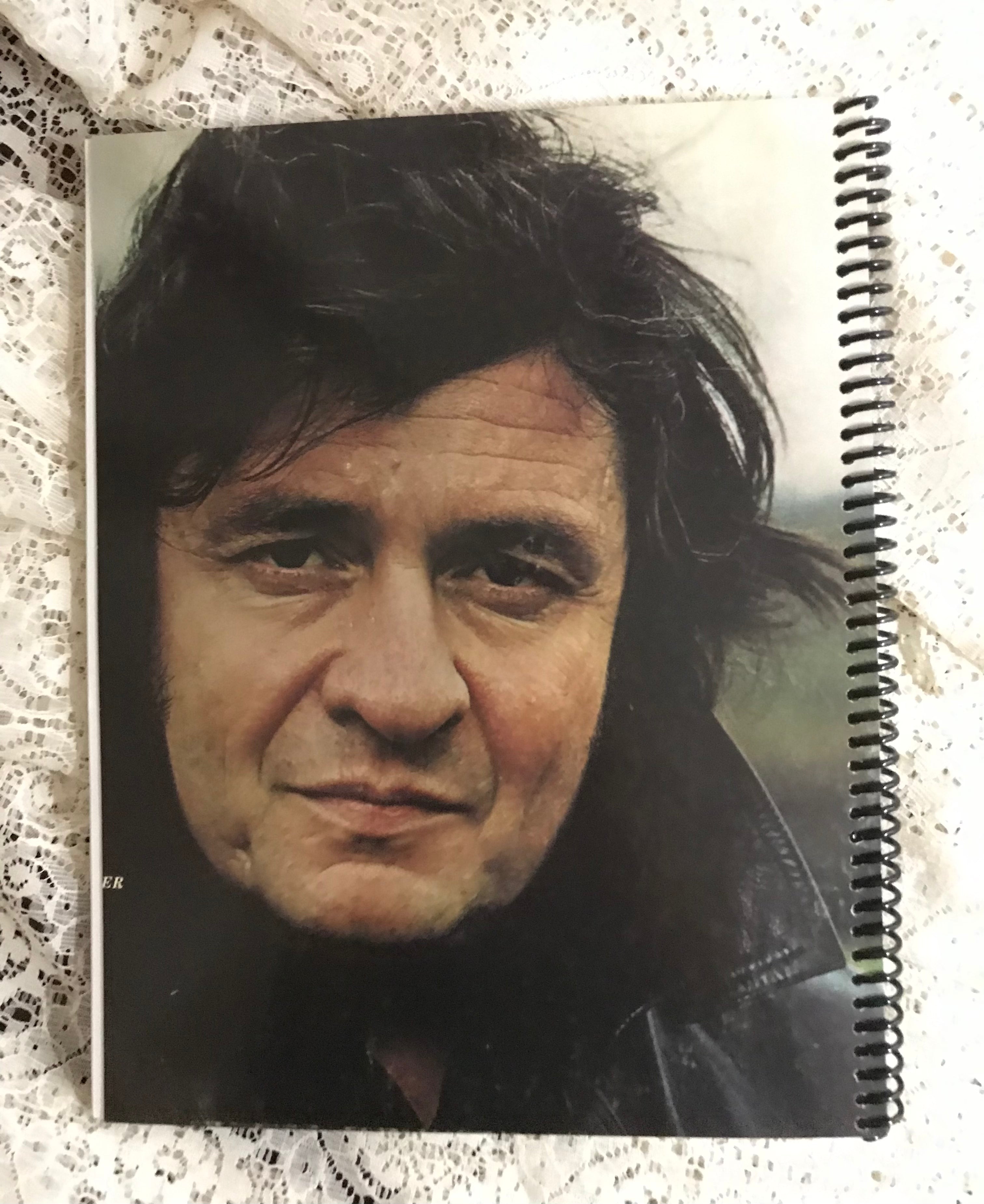 Johnny Cash Any Old  Wind That Blows Album Cover Notebook