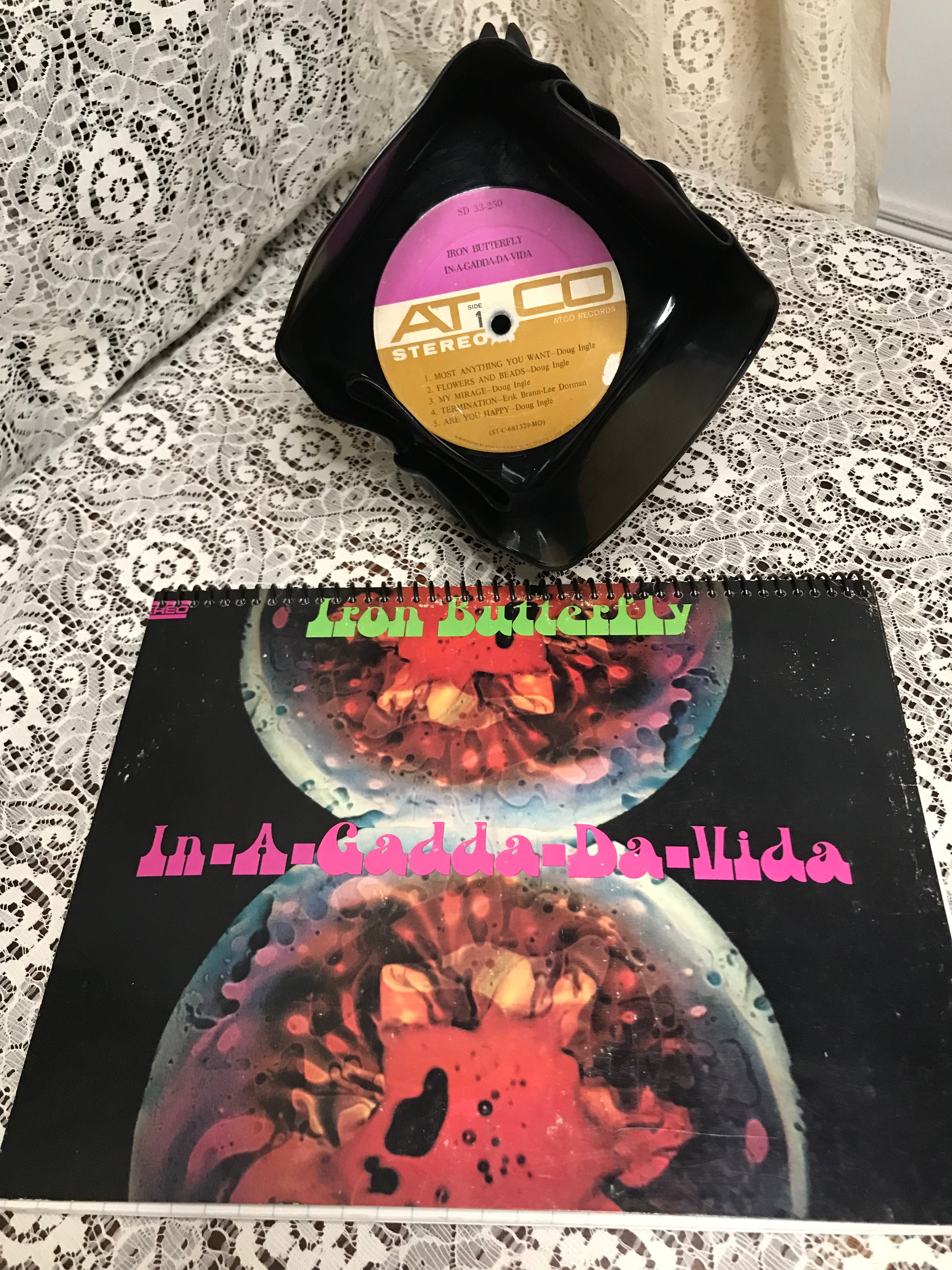 Record Bowl Iron Butterfly