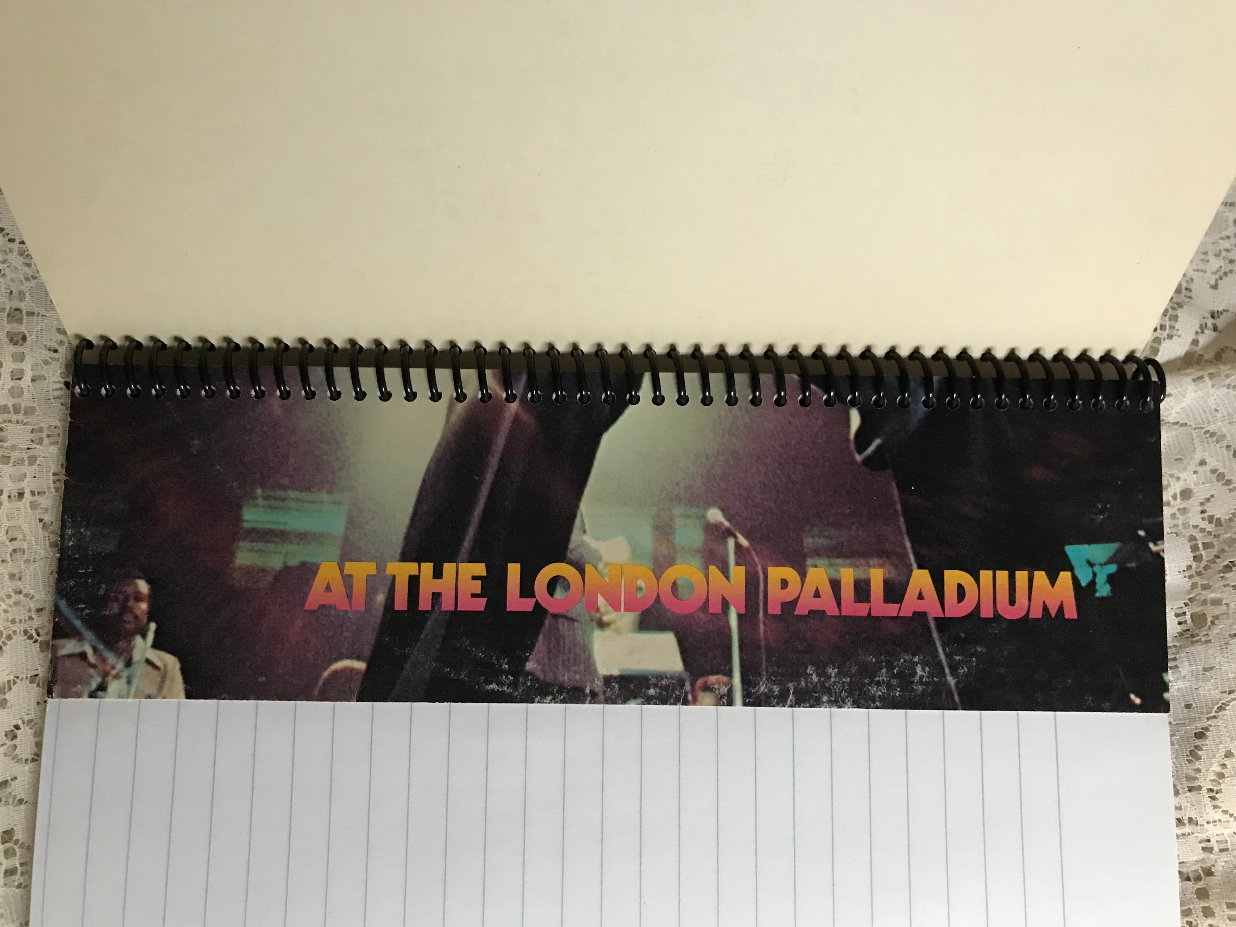 Marvin Gaye  at the London Palladium Album Cover Notebook