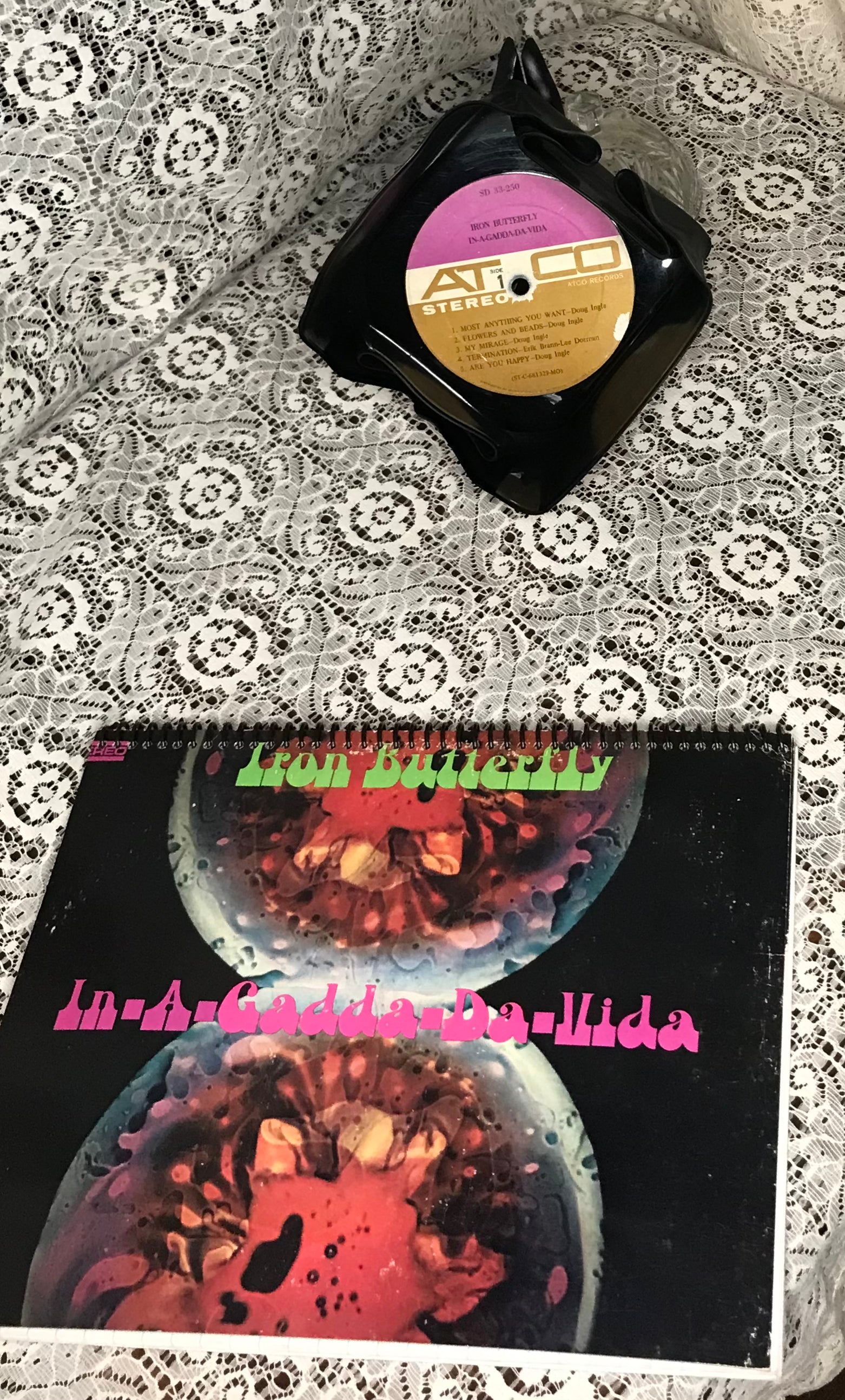 Record Bowl Iron Butterfly