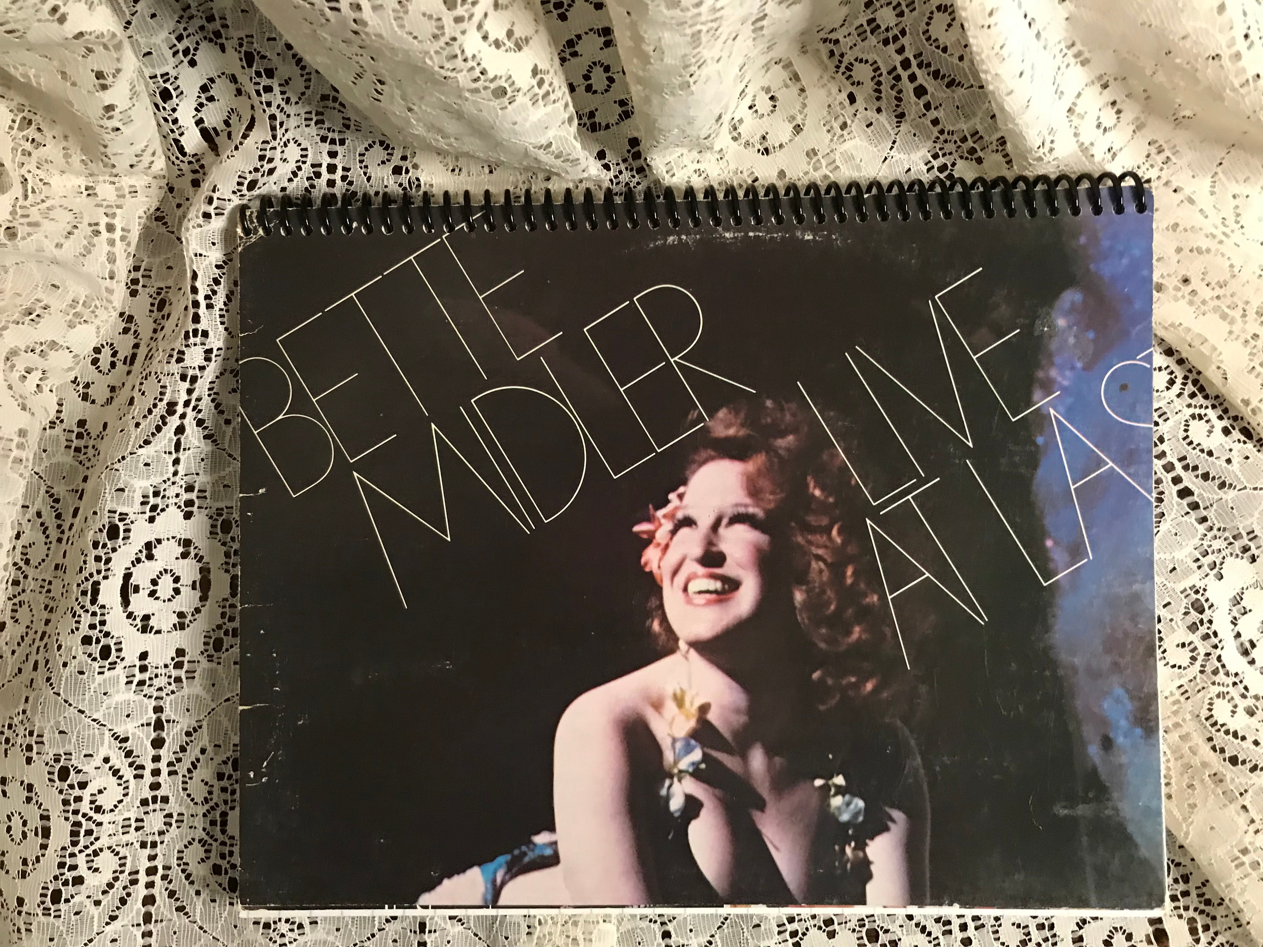 Bette Midler Live At Las Vegas Album Cover Notebook