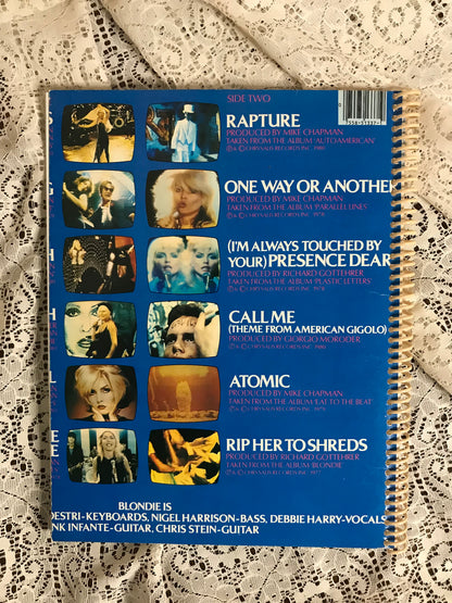Blondie. Best Of Album Cover Notebook