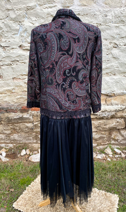 Dark Paisley Jacket - Large