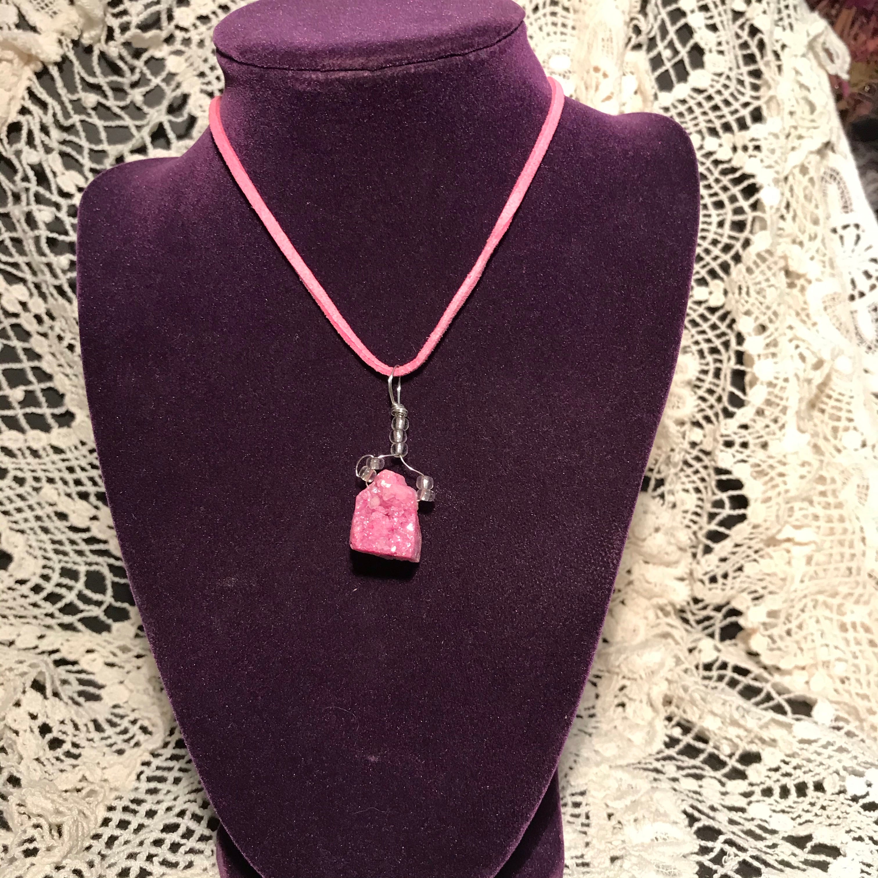 Pink Crystal Necklace