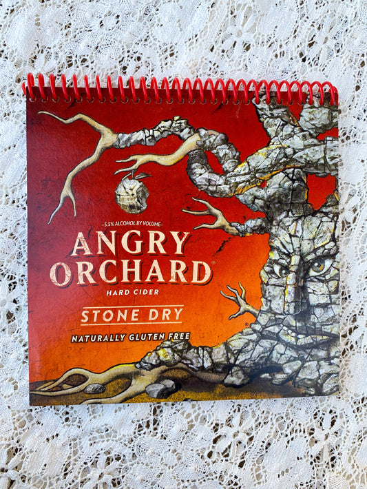 Angry Orchard Stone Dry Recycled Beer Carton Notebook