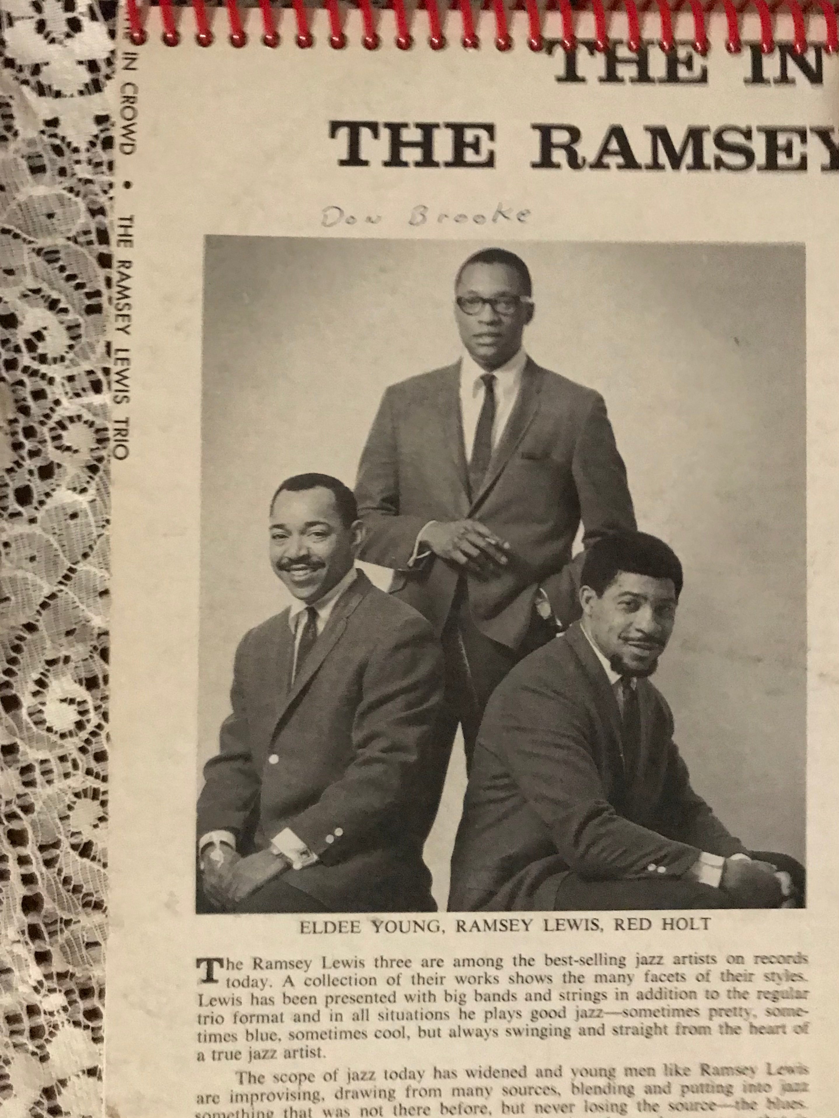 Ramsey Lewis Trio  The In Crowd Album Cover Notebook