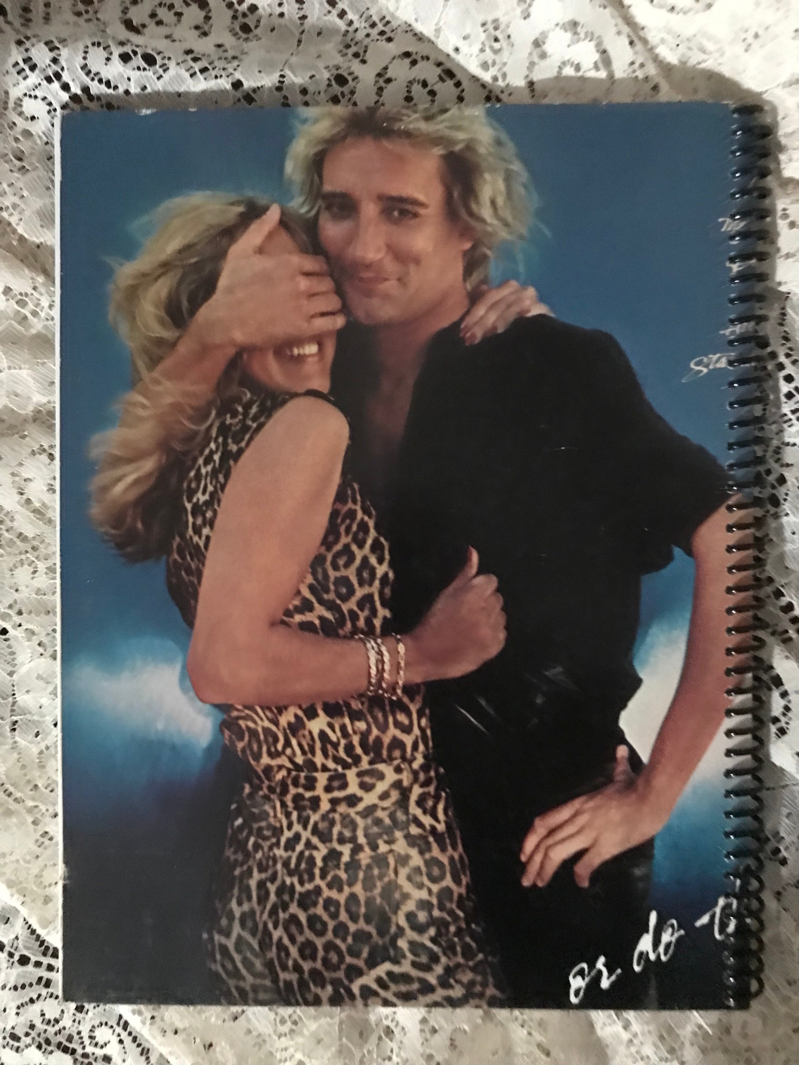 Rod Stewart Blondes Have More Fun Album Cover Notebook