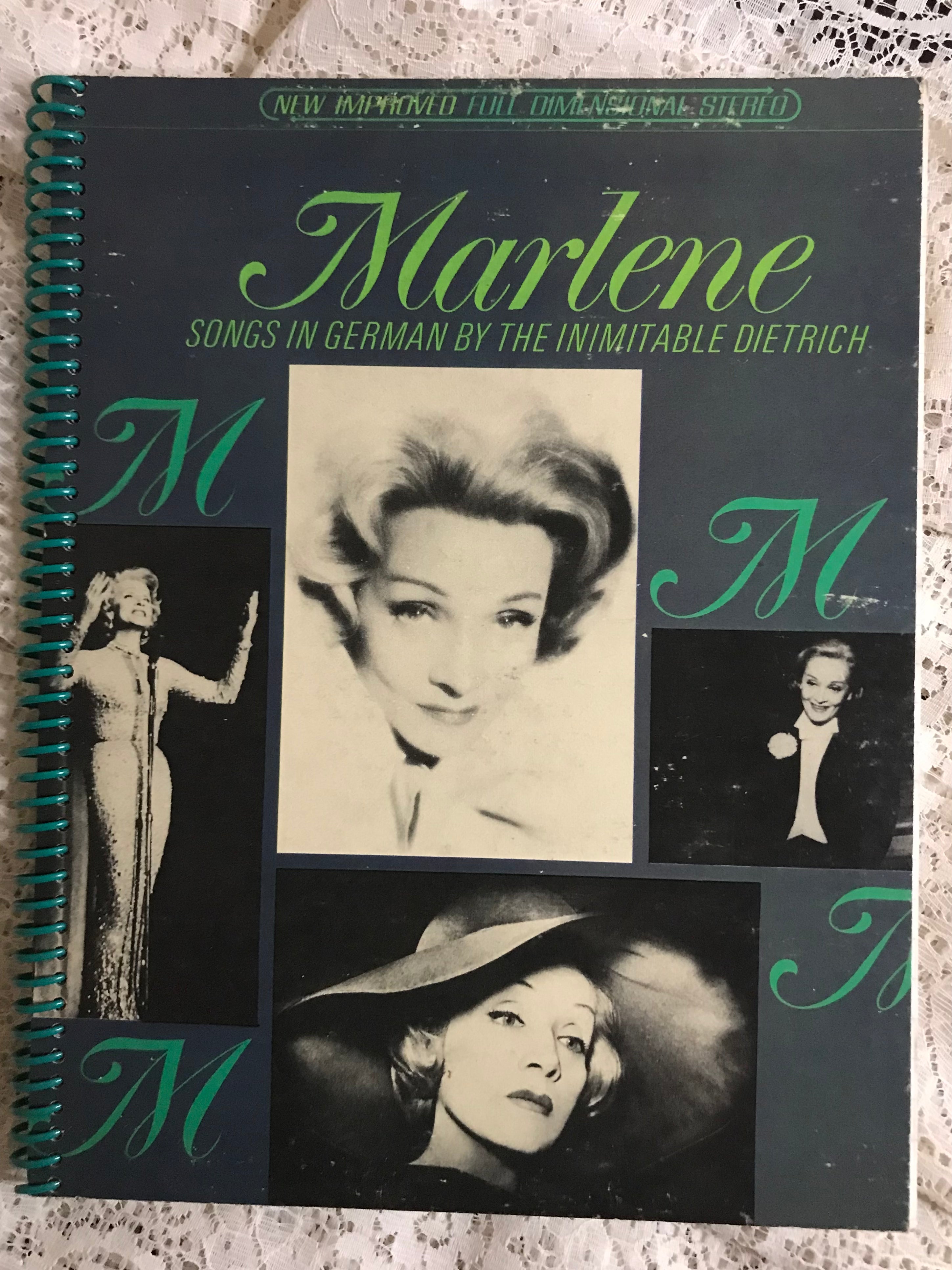 Marlene  Dietrich Album Cover Notebook