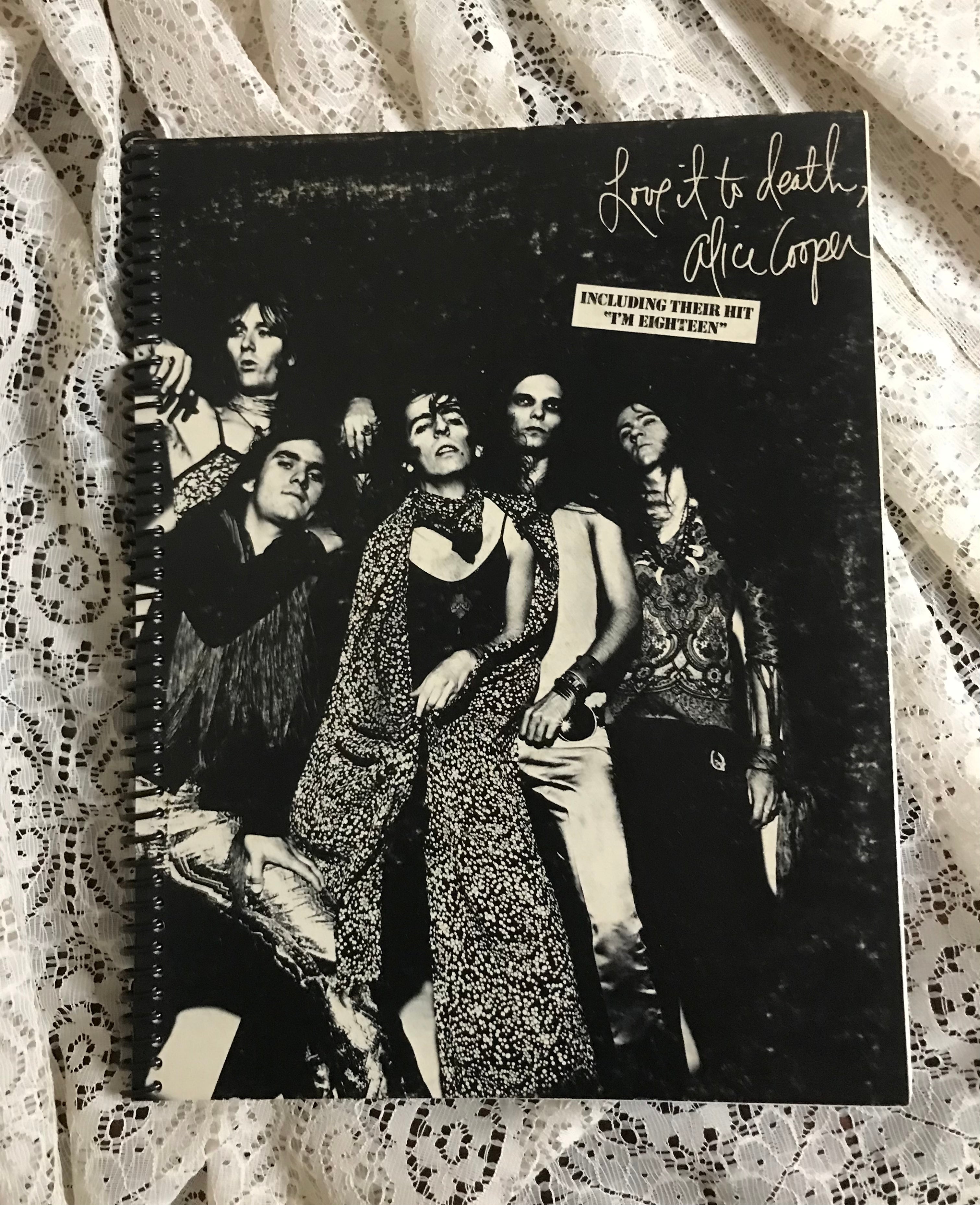 Alice Cooper Love It To Death Album Cover Notebook