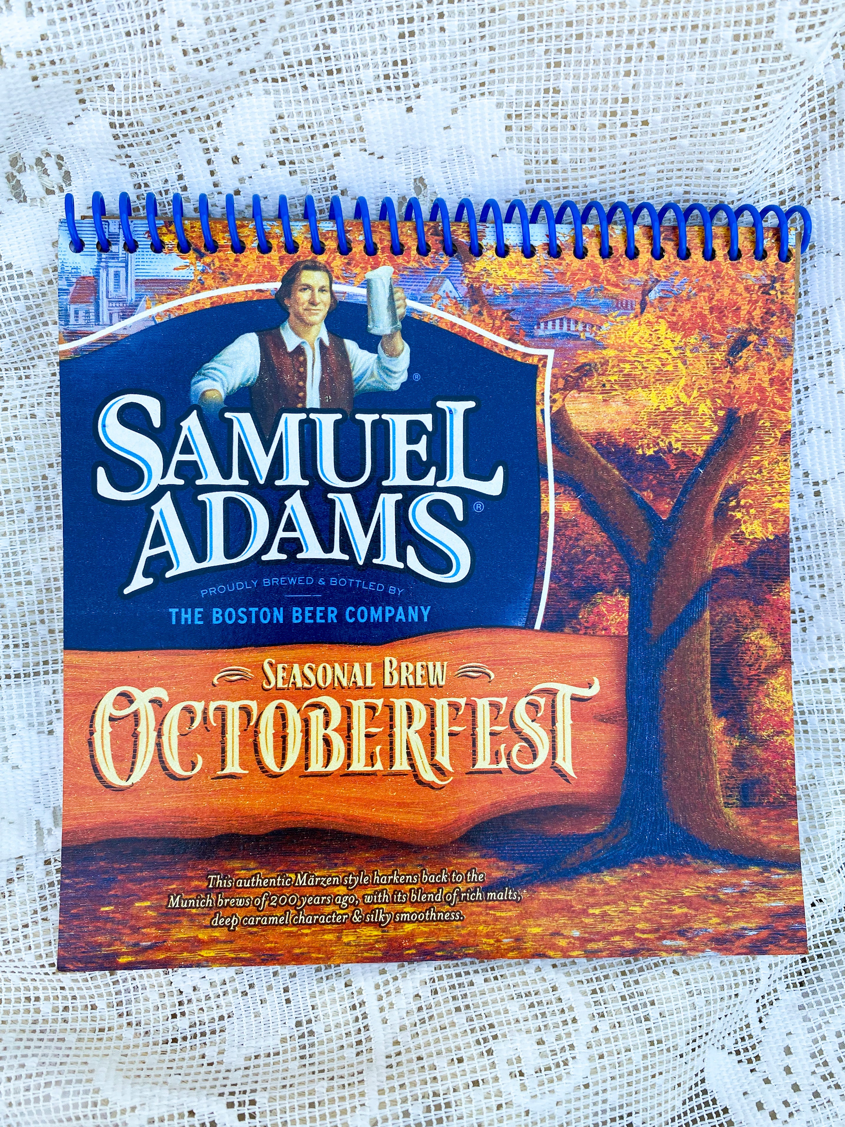 Samuel Adams Octoberfest Recycled Beer Carton Notebook