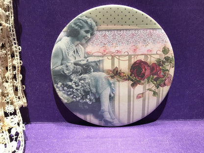 Pocket Mirror- Rosebud