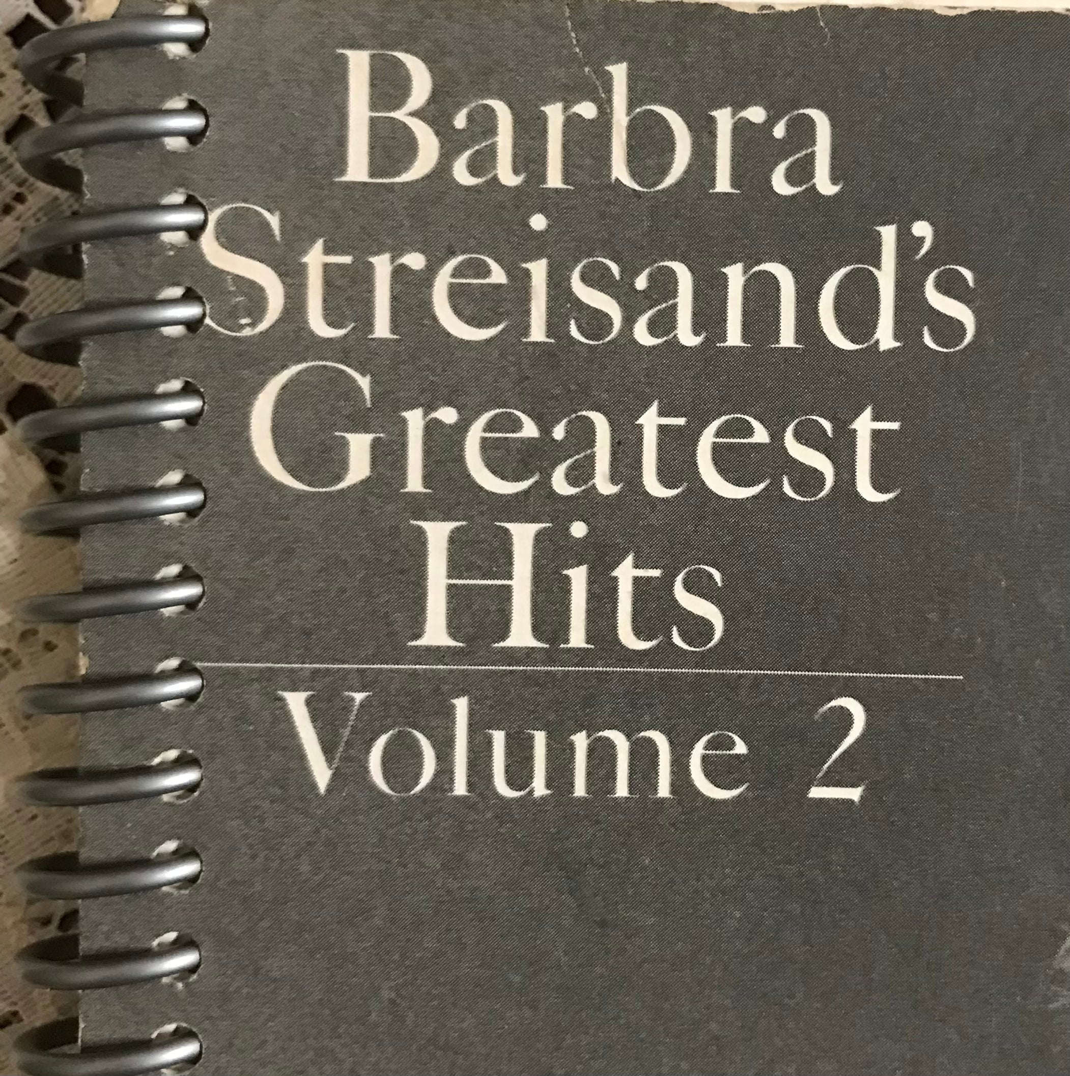 Barbra Streisand’s Greatest Hits Album Cover Notebook