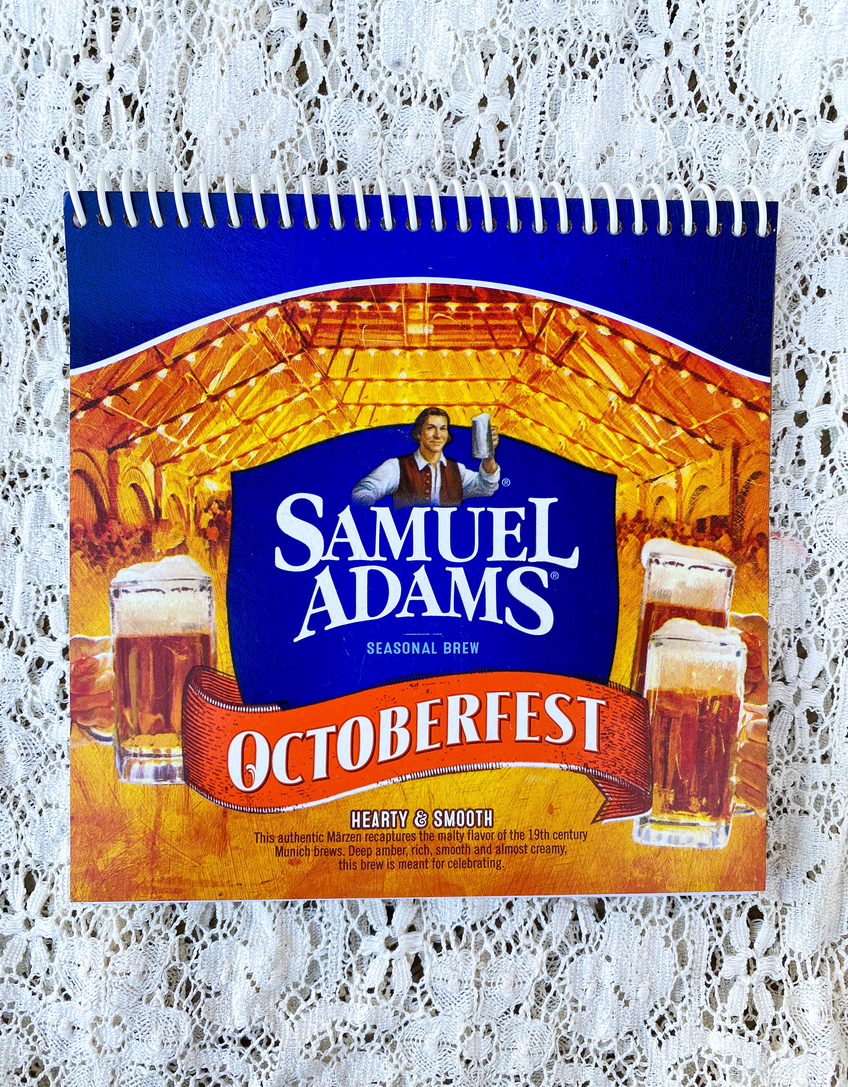 Samuel Adams Octoberfest Recycled Beer Carton Notebook