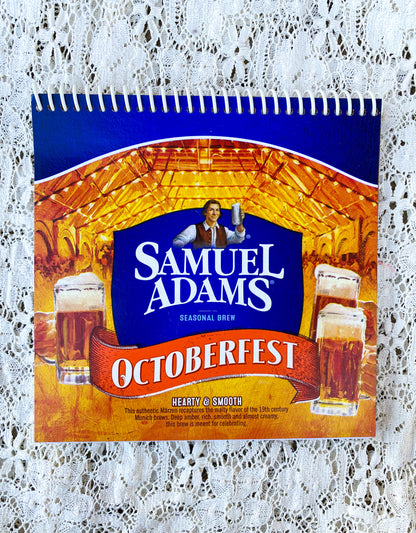 Samuel Adams Octoberfest Recycled Beer Carton Notebook