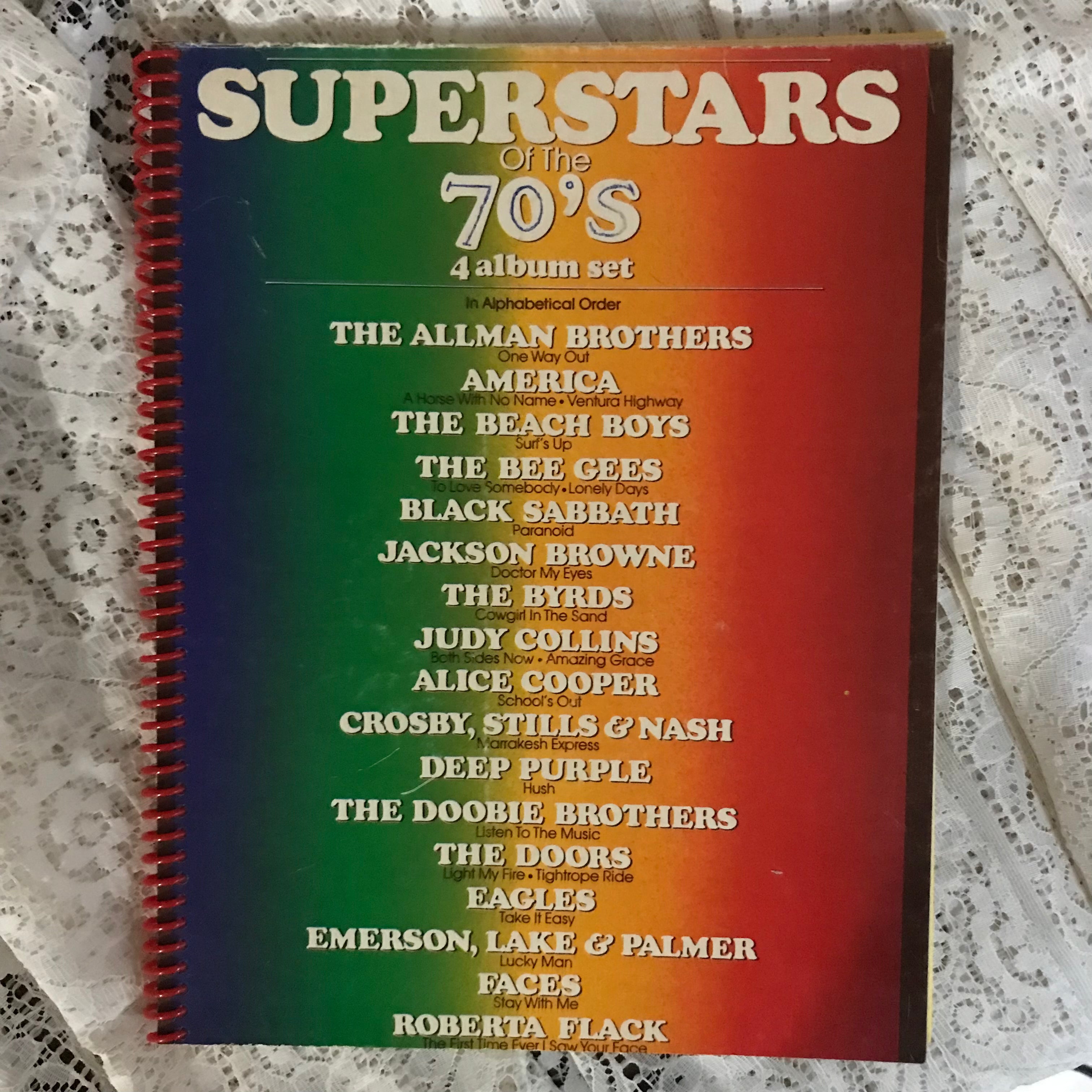 Superstars of the 70s Album Cover Notebook