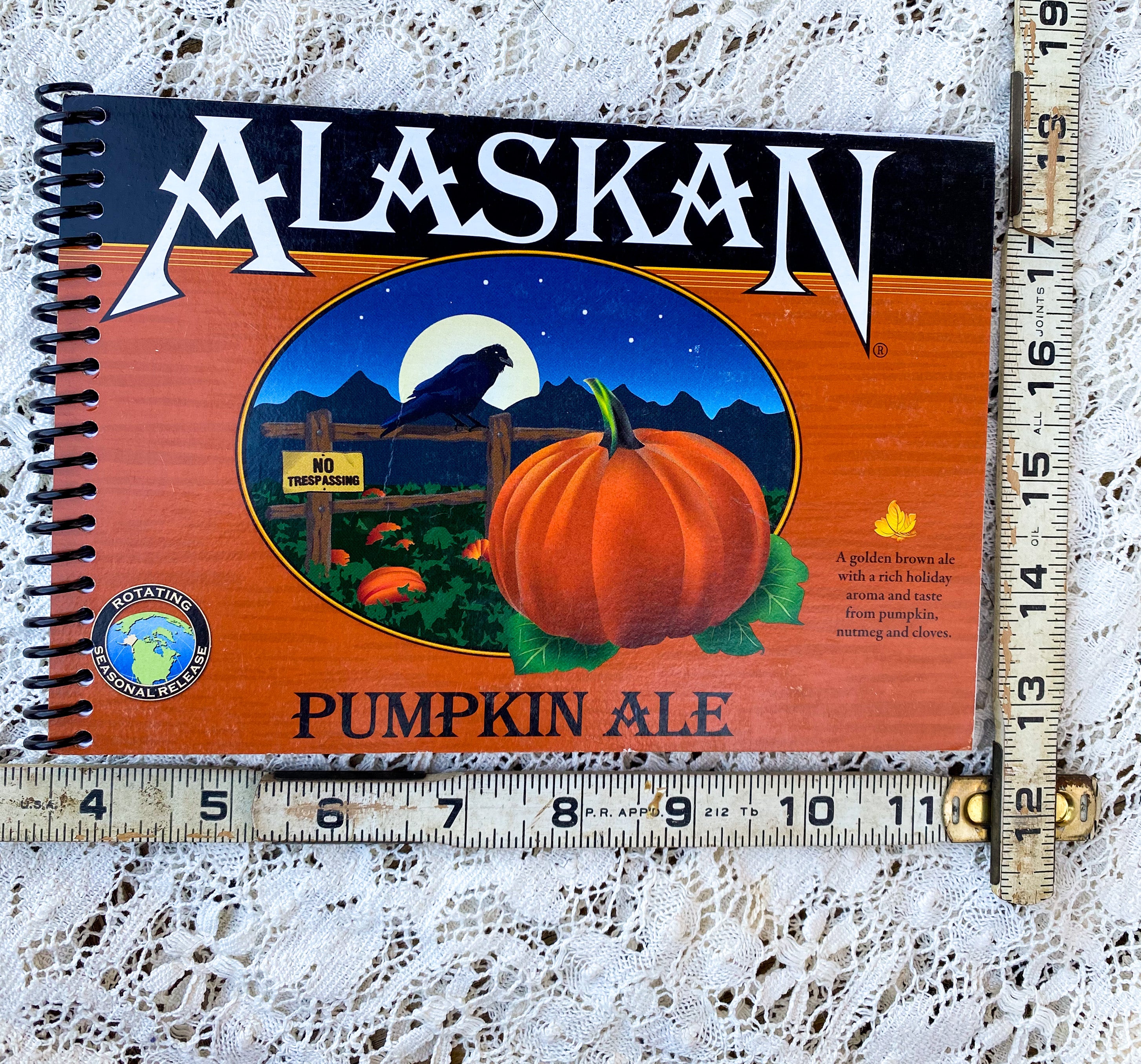 Alaskan Pumpkin Ale Recycled Beer Carton Notebook