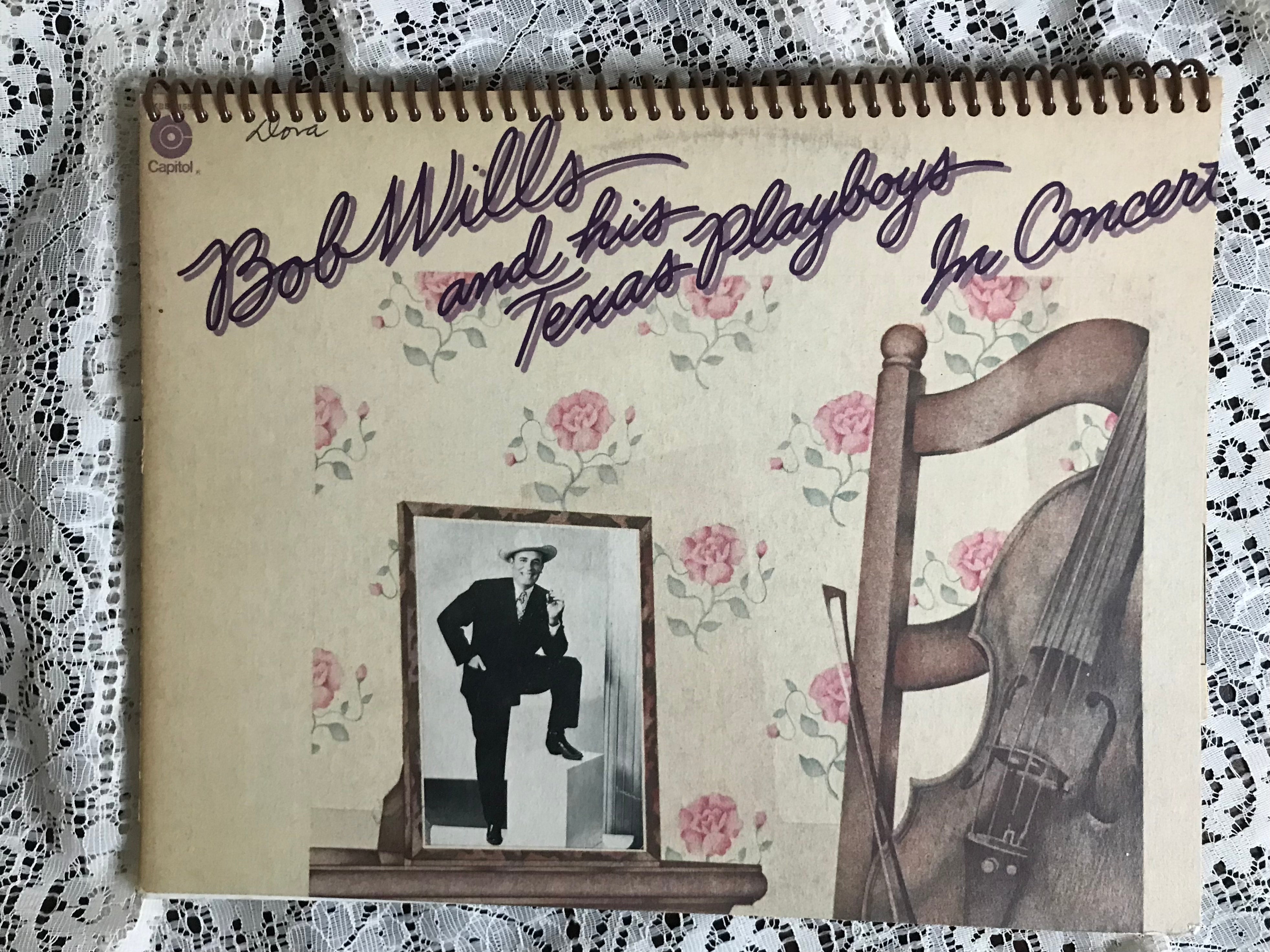 Bob Wills and the Texas Playboys Album Cover Notebook