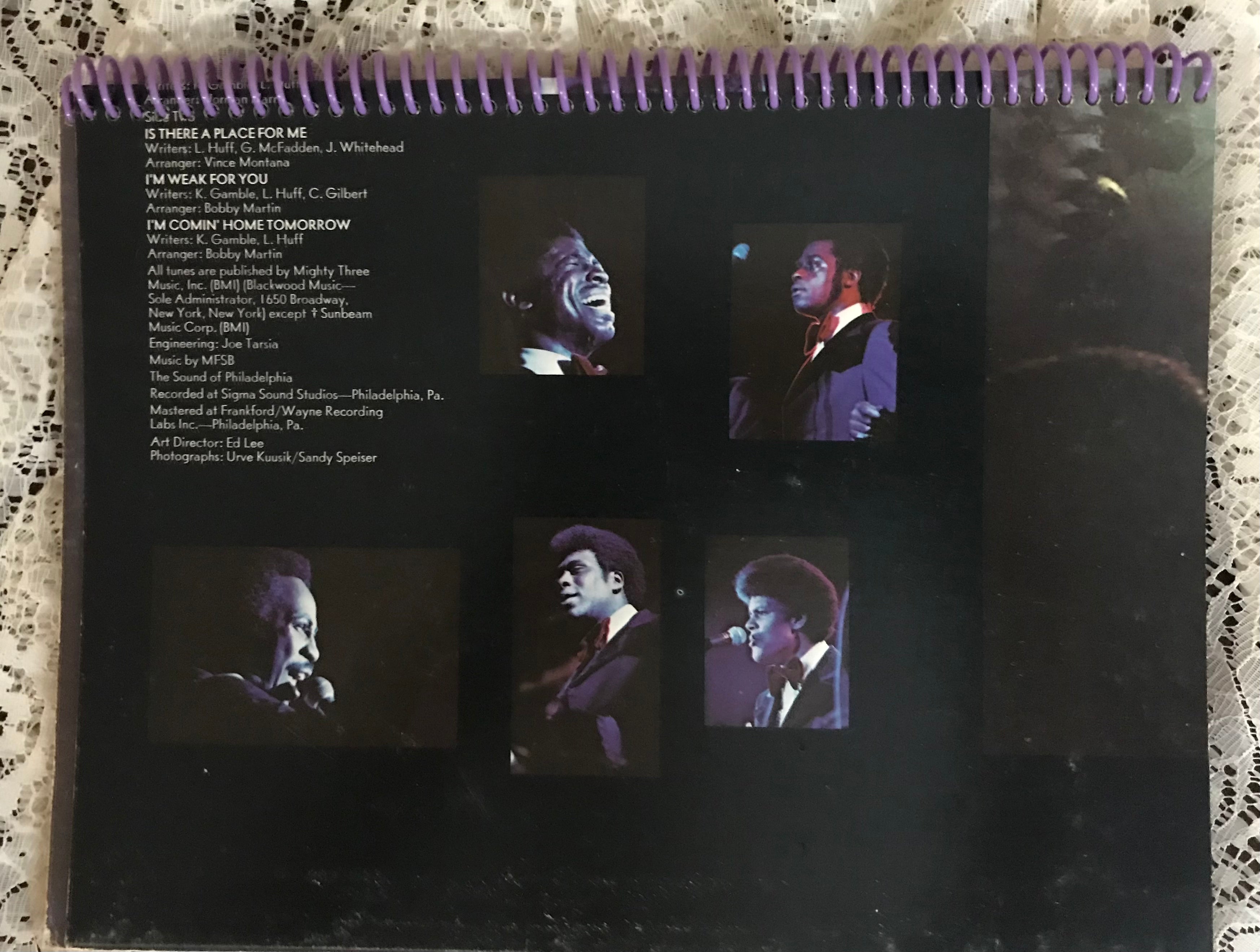 Harold Melvin and the Blue Notes Recycled Album Cover Notebook