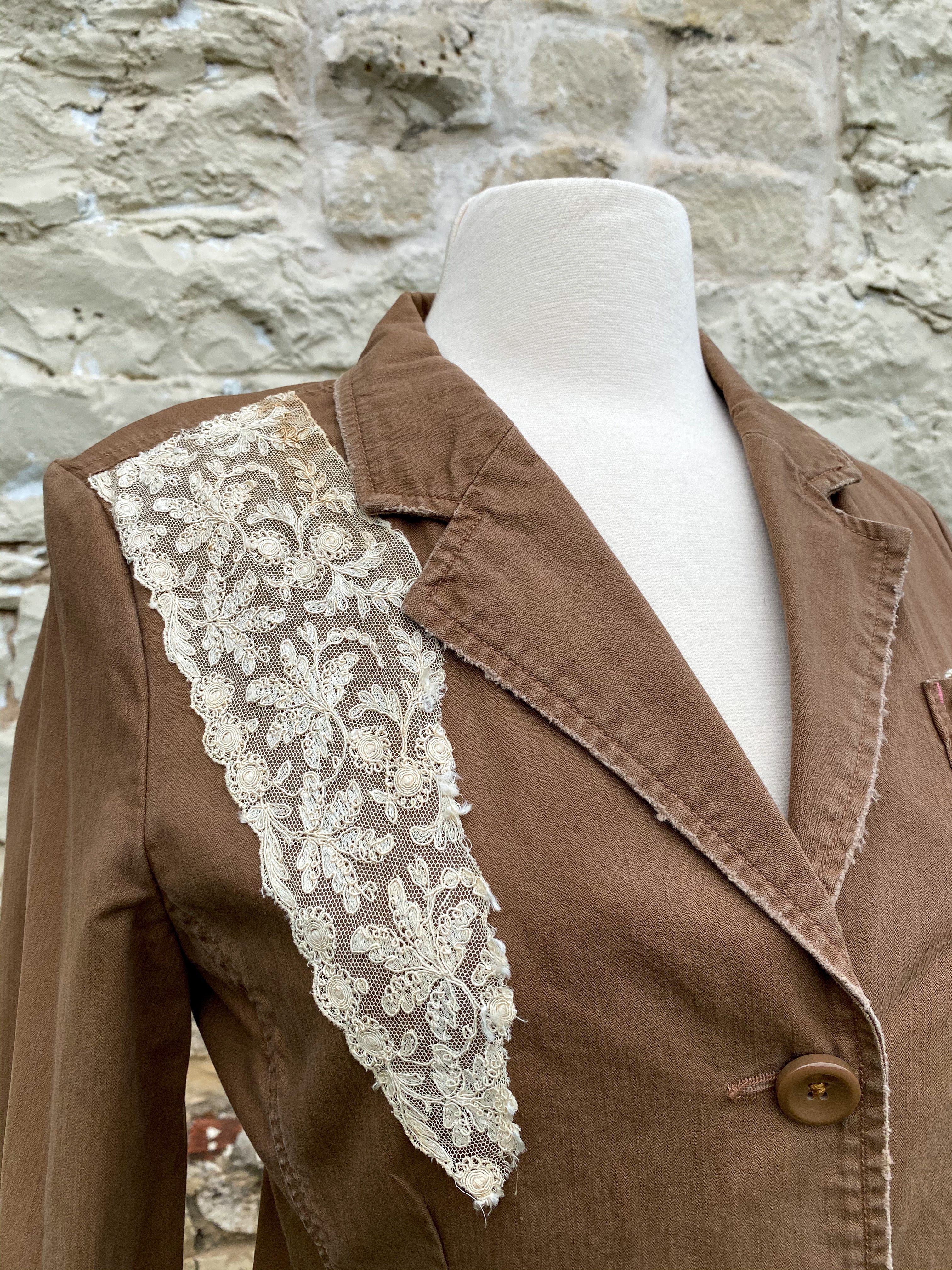 Brown Cotton Jacket - Small