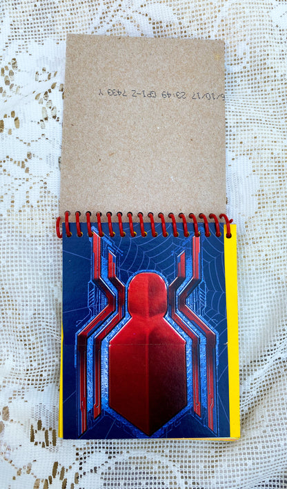 Spider Man - Marvel Comics Recycled Kleenex Box Notebook with Colorful Paper