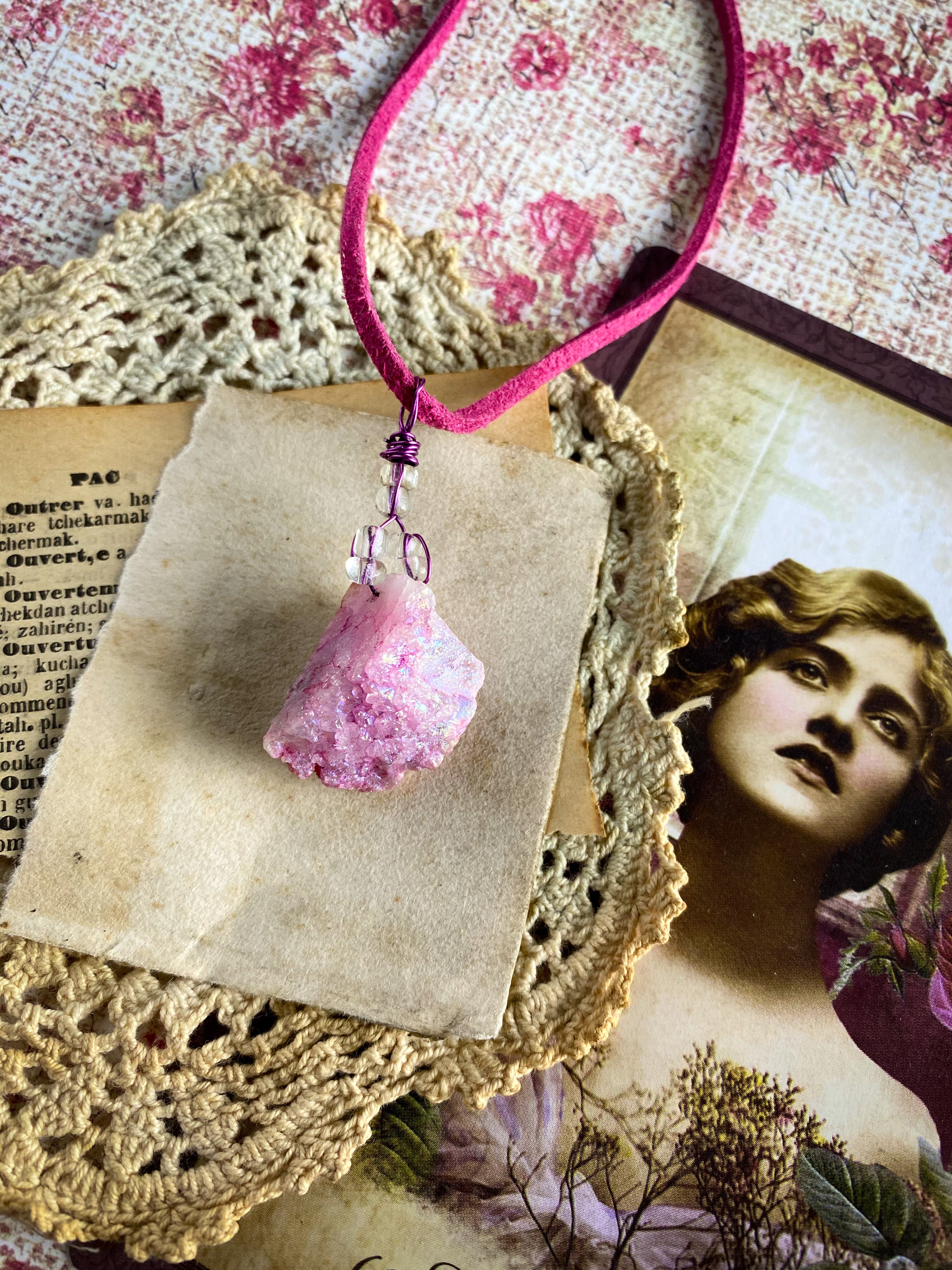 Pink Crystal Necklace