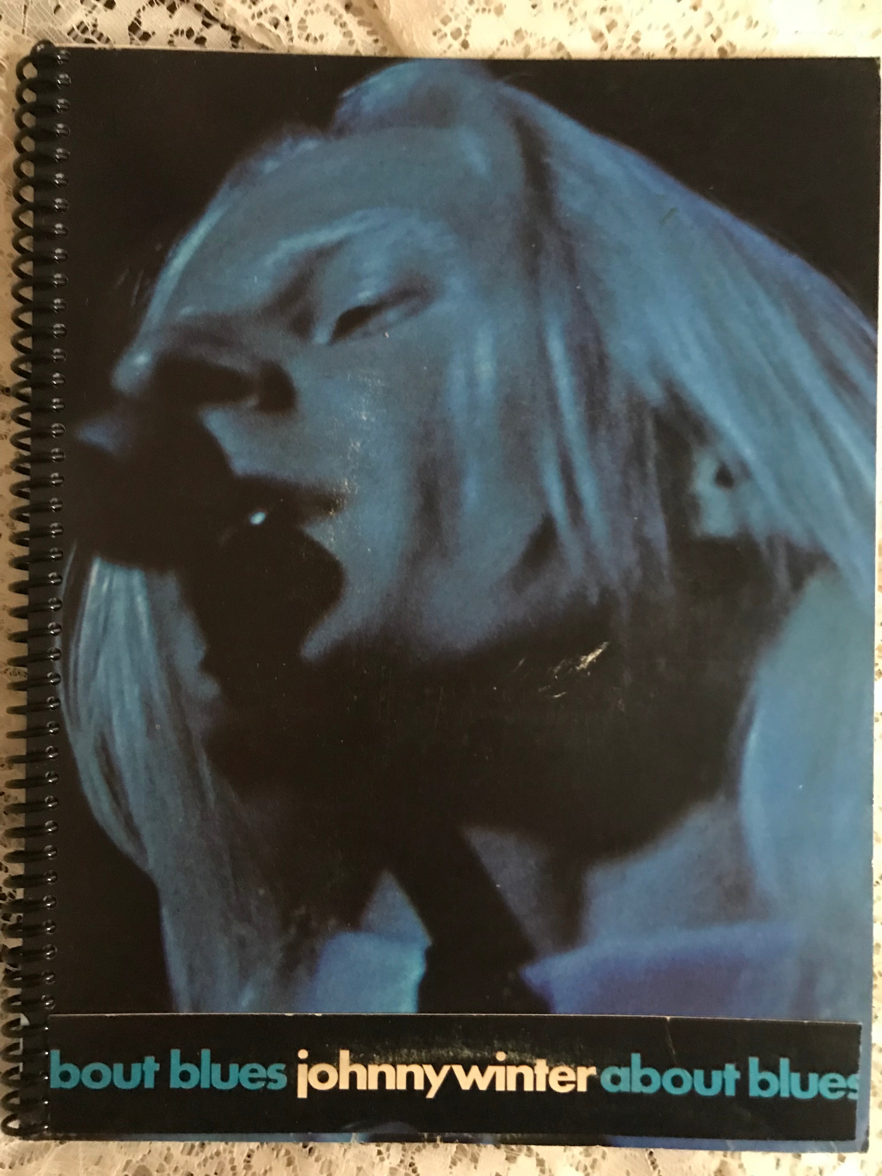 Johnny Winter About Blues Album Cover Notebook