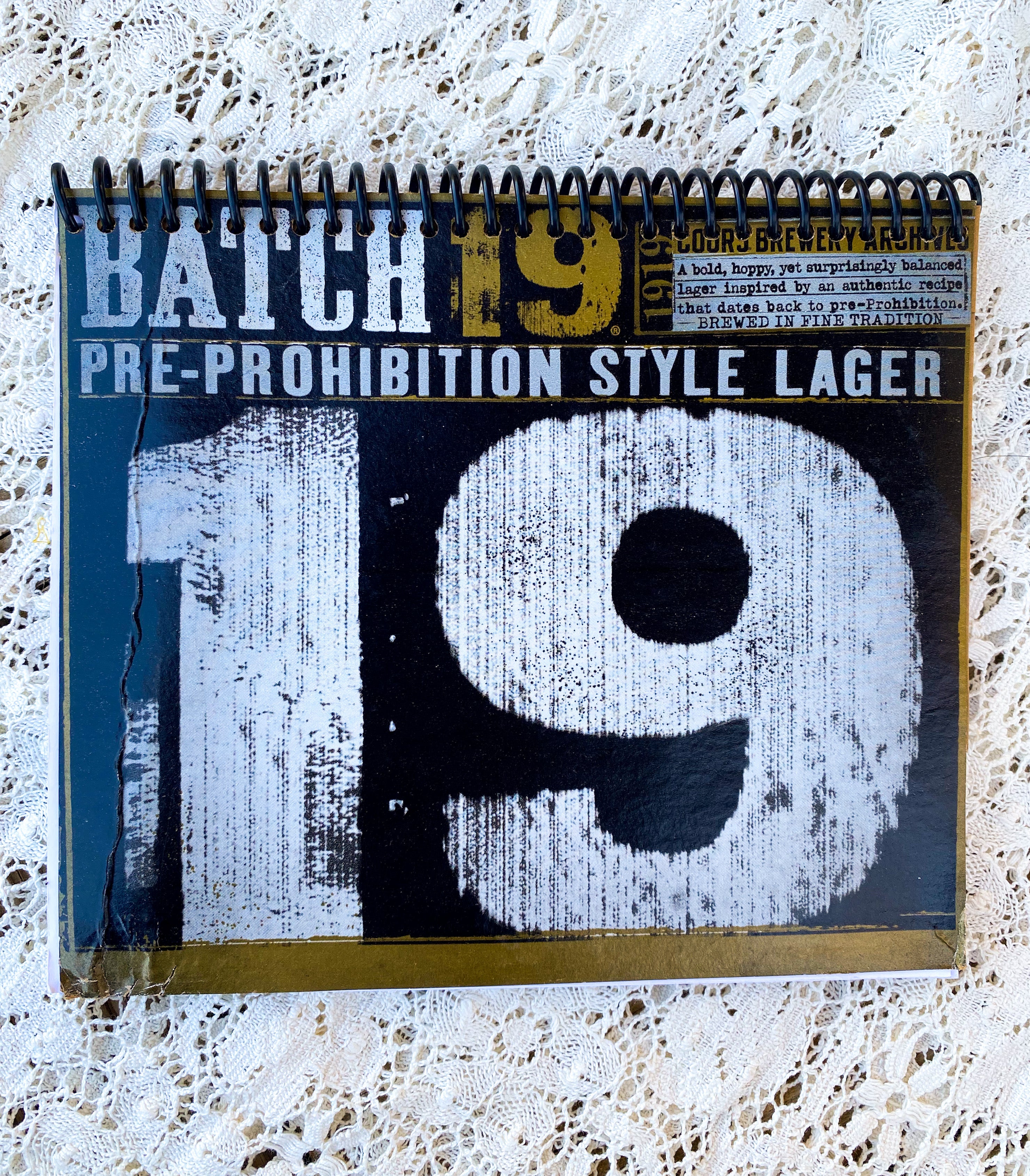 Batch 19 Recycled Beer Carton Notebook