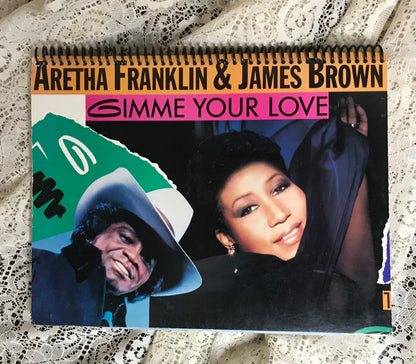 Aretha Franklin and James Brown Album Cover Notebook