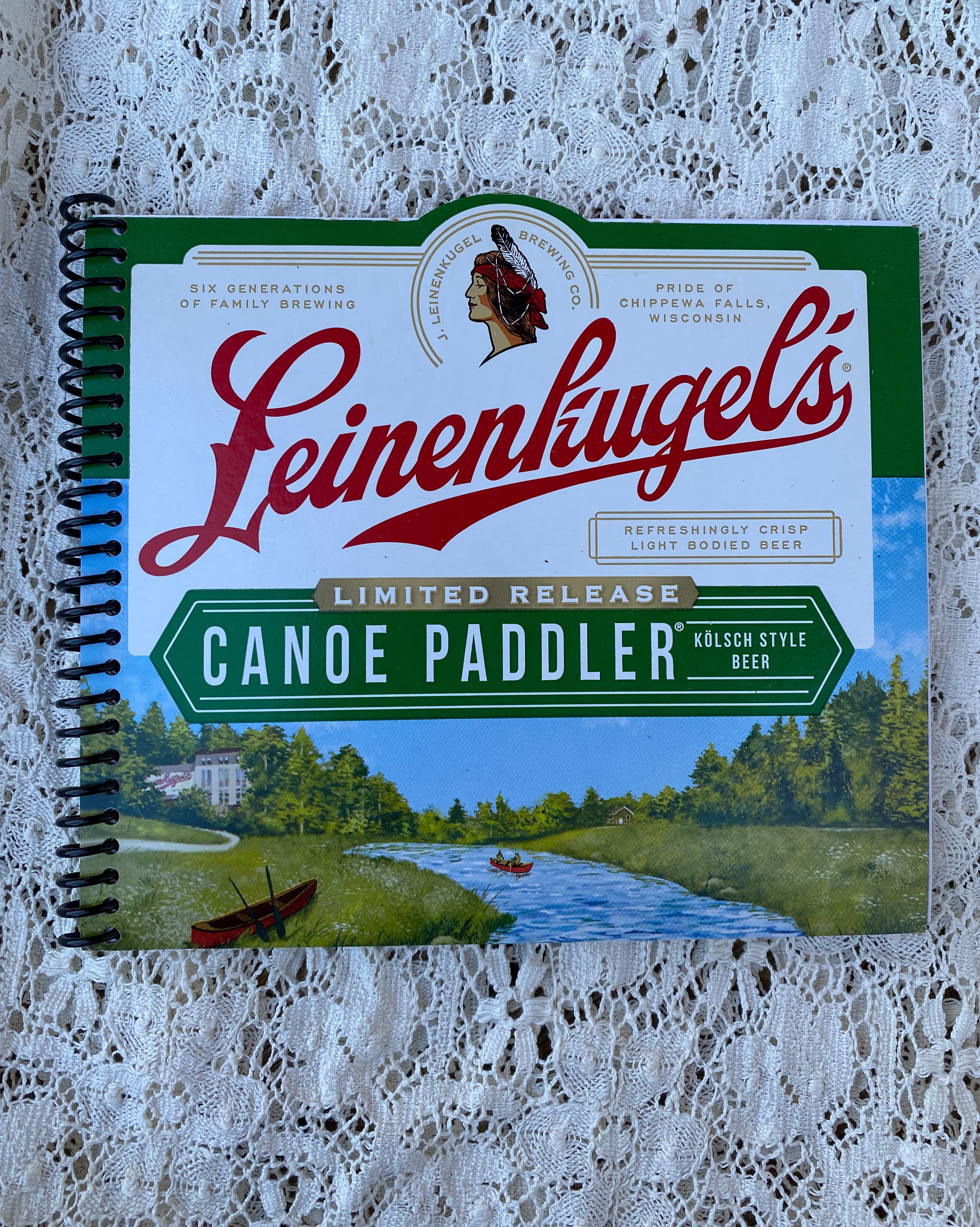Leinenkugel’s Canoe Paddler Recycled Beer Carton Notebook