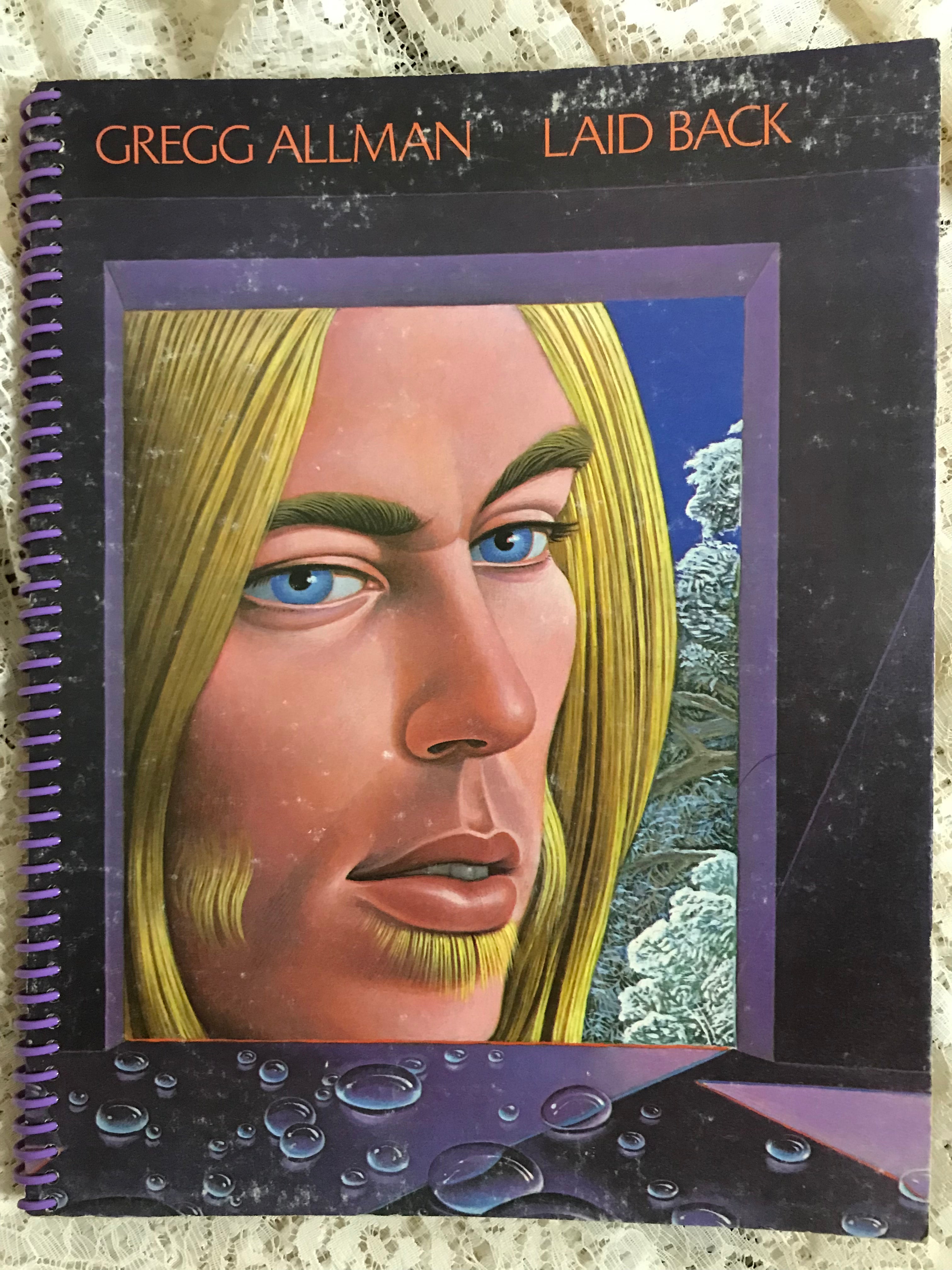 Gregg Allman Laid Back Album Cover Notebook