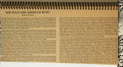 Bob Wills and the Texas Playboys Album Cover Notebook