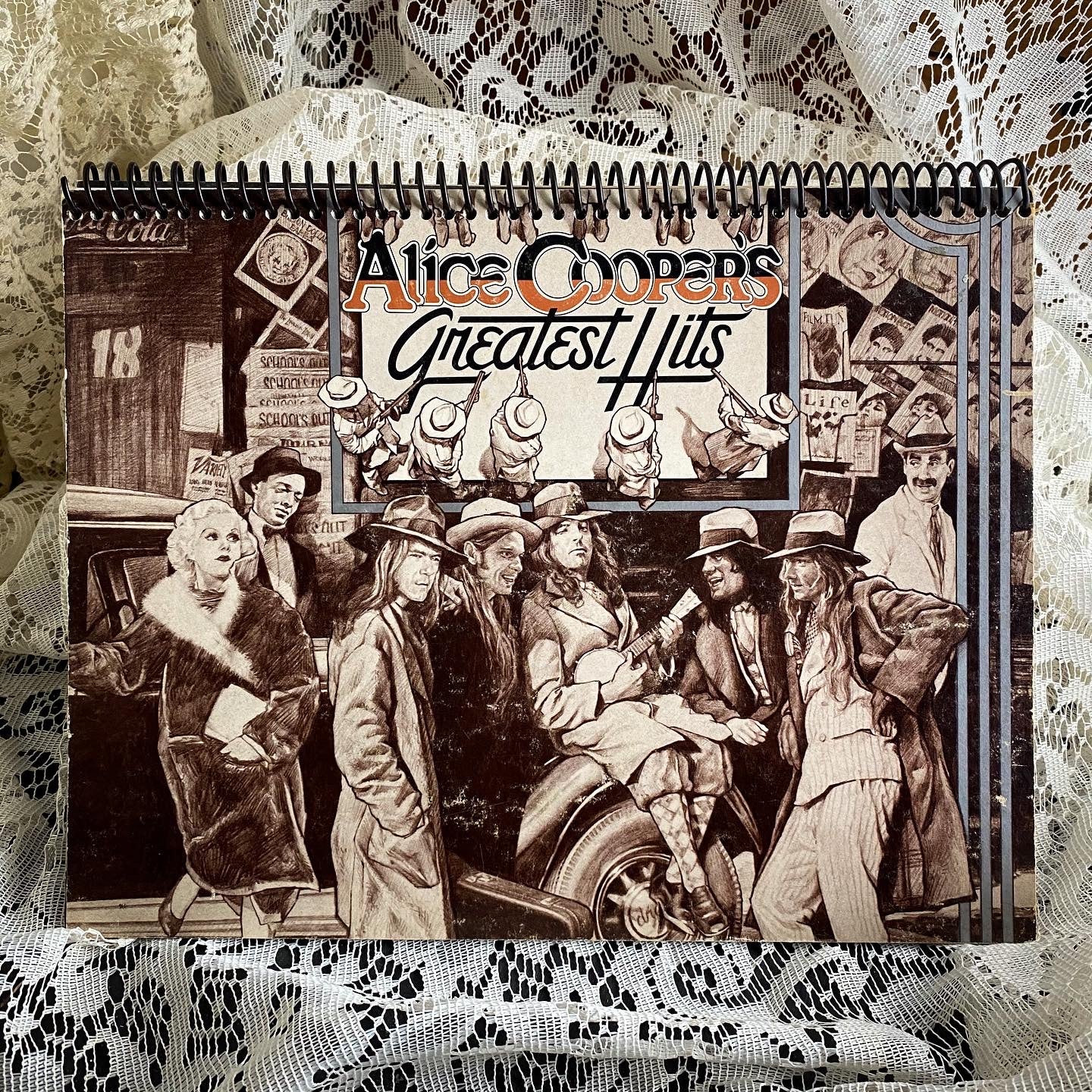 Alice Cooper's Greatest Hits Album Cover Notebook