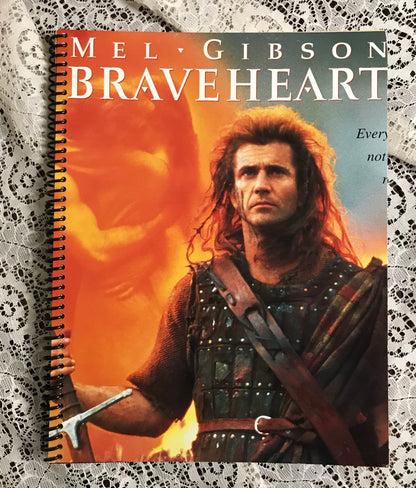 Braveheart Mel Gibson Album Cover Notebook