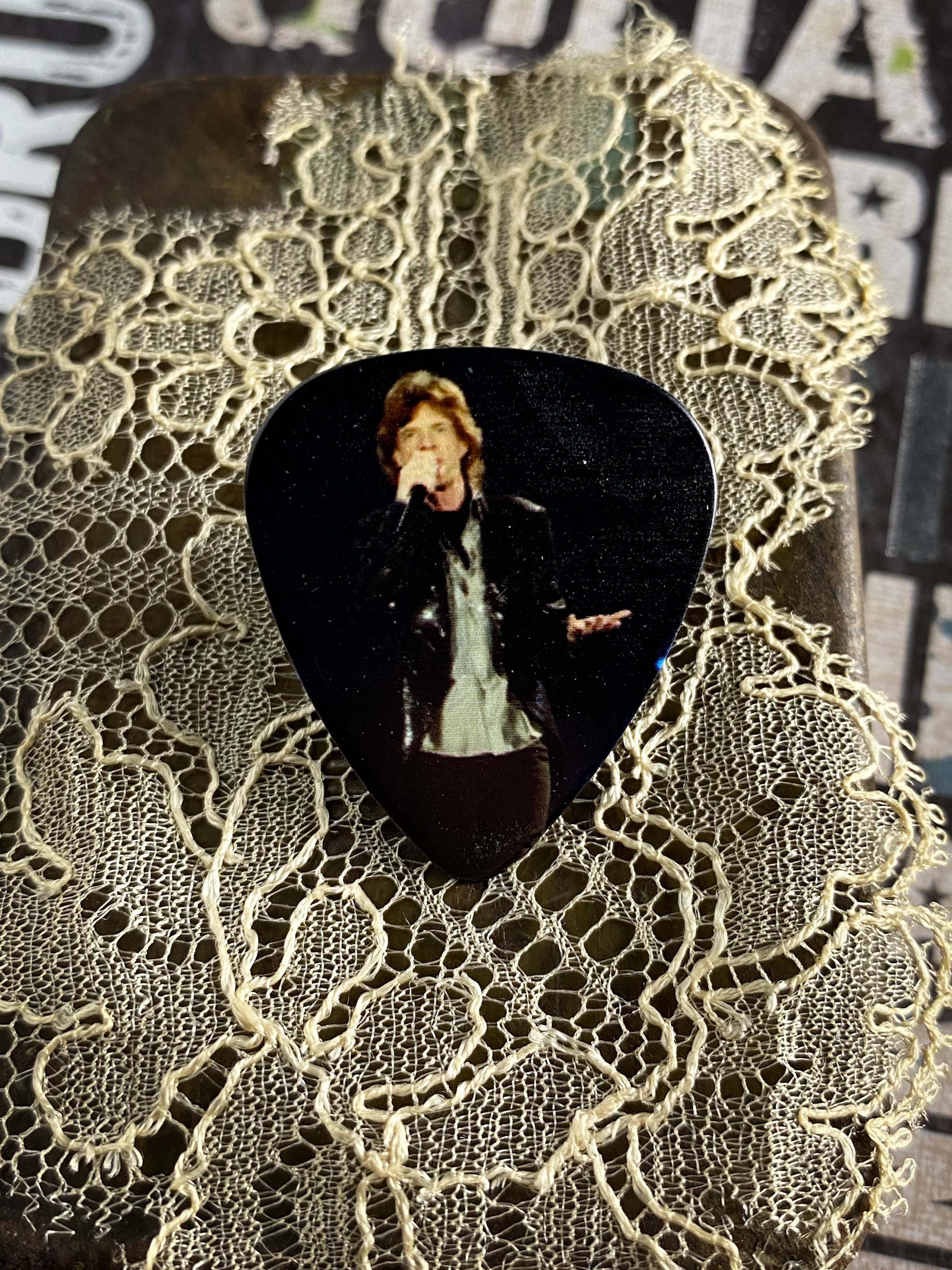 Guitar Pick Pin - The Rolling Stones - Mick Jagger