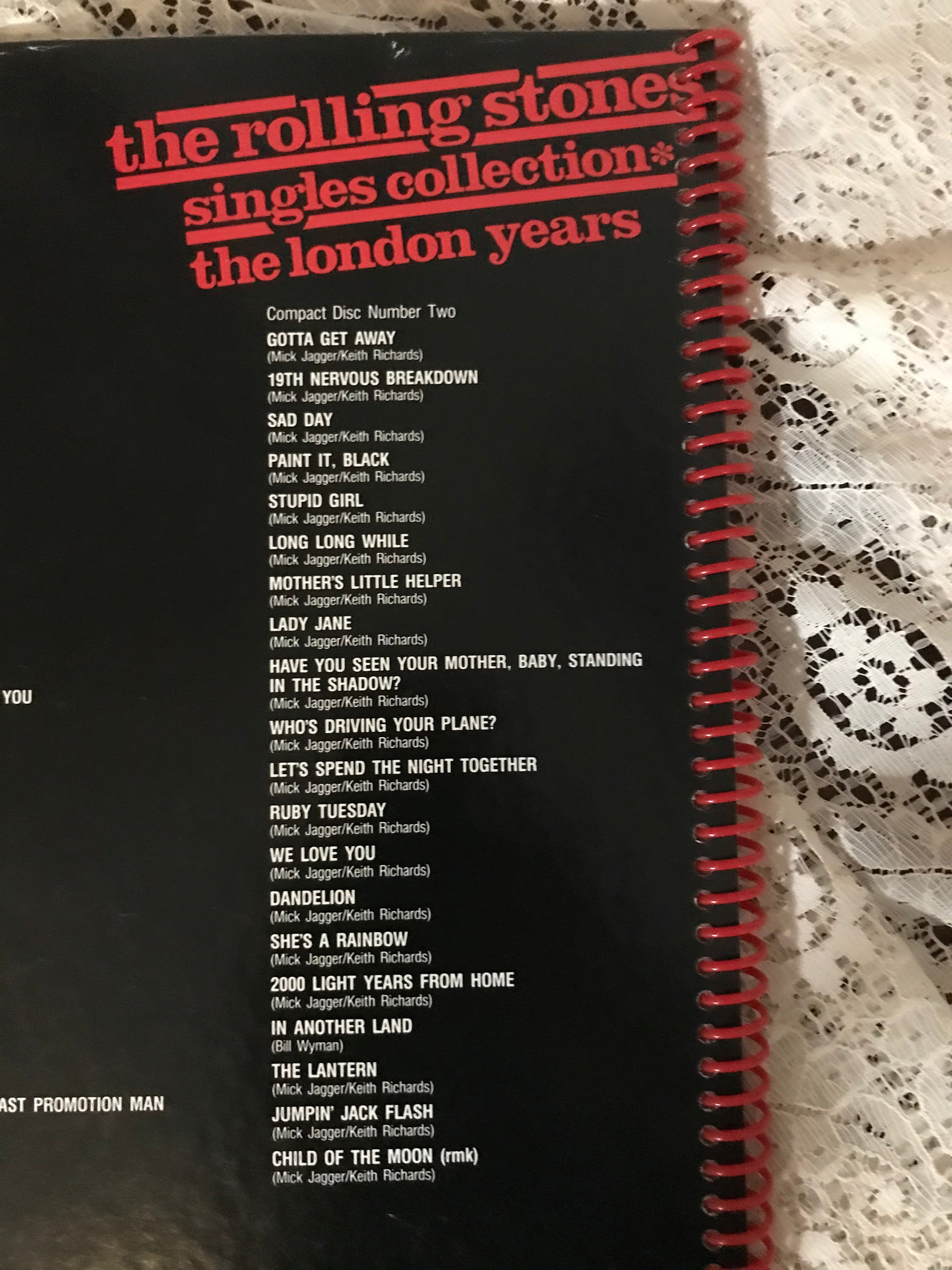 Rolling Stones Album Cover Notebook