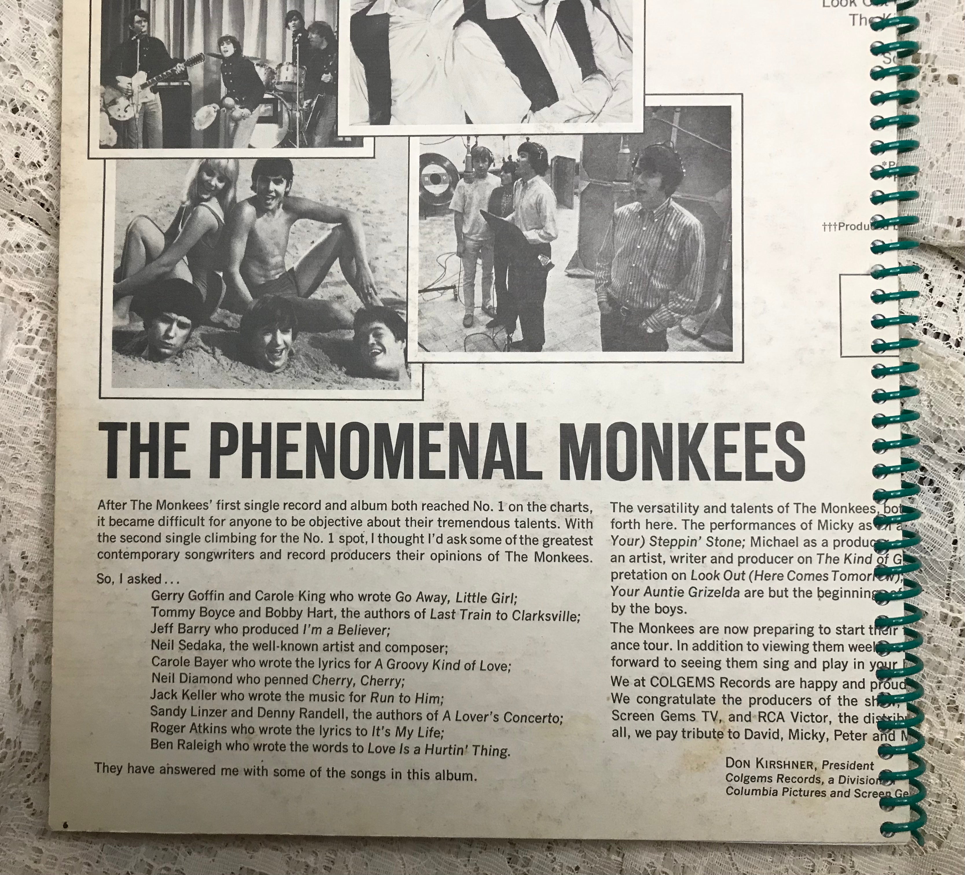 Monkees Album Cover Notebook