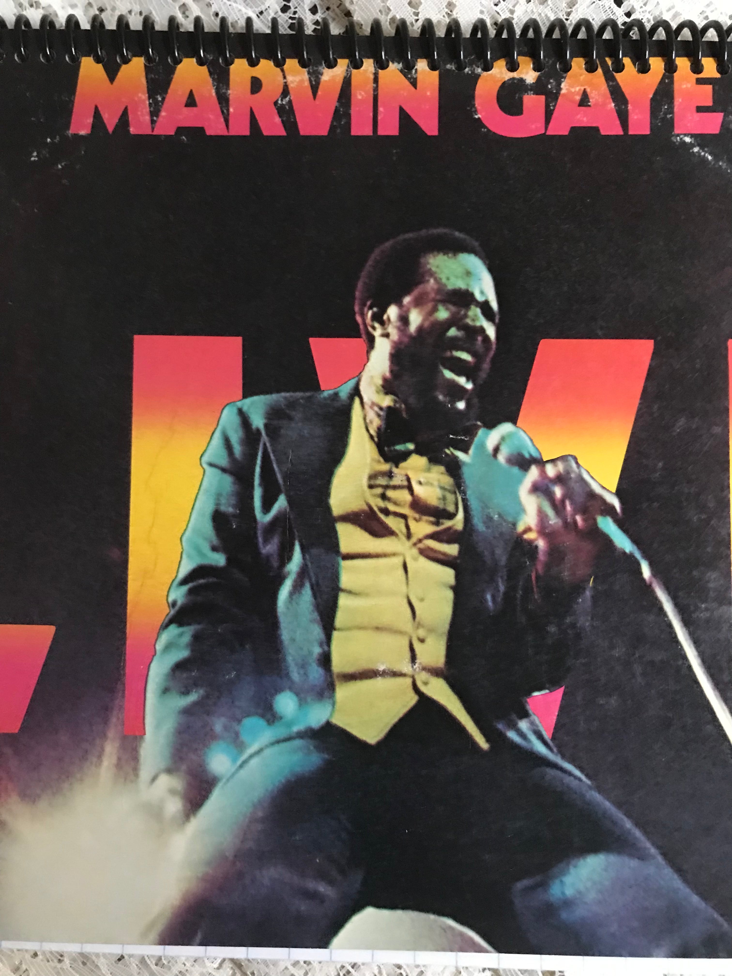 Marvin Gaye  at the London Palladium Album Cover Notebook