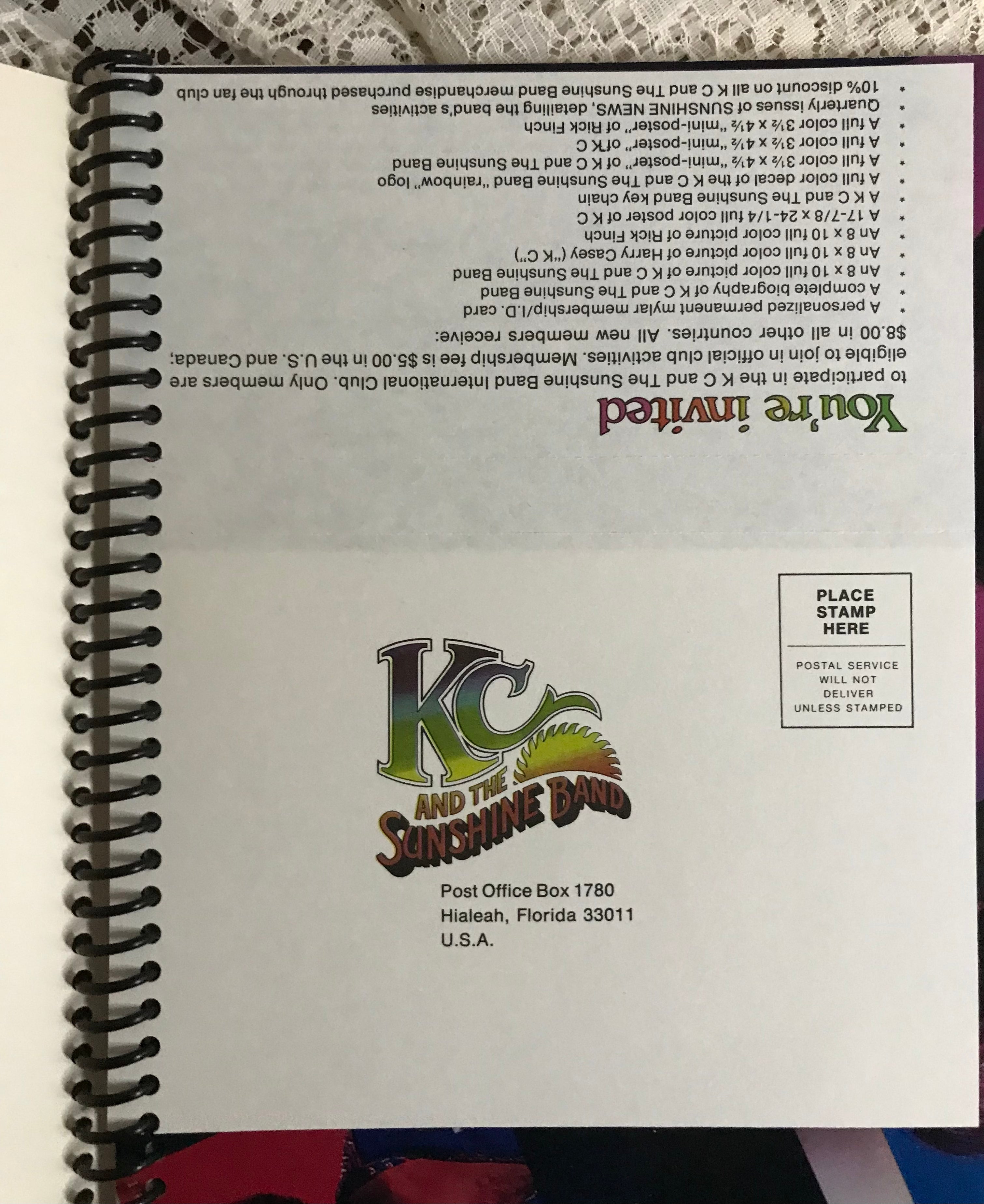 KC and the Sunshine Band Album Cover Notebook