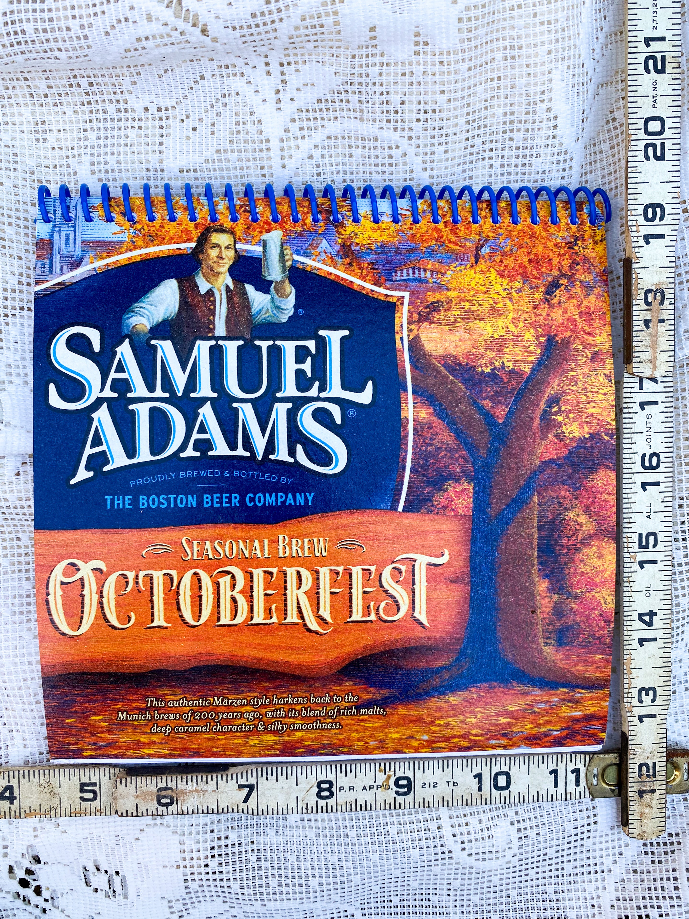 Samuel Adams Octoberfest Recycled Beer Carton Notebook