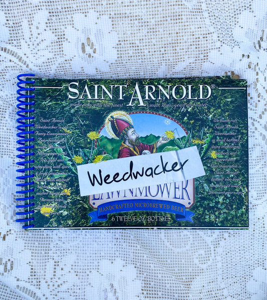 Saint Arnold Weedwacker Recycled Beer Carton Notebook