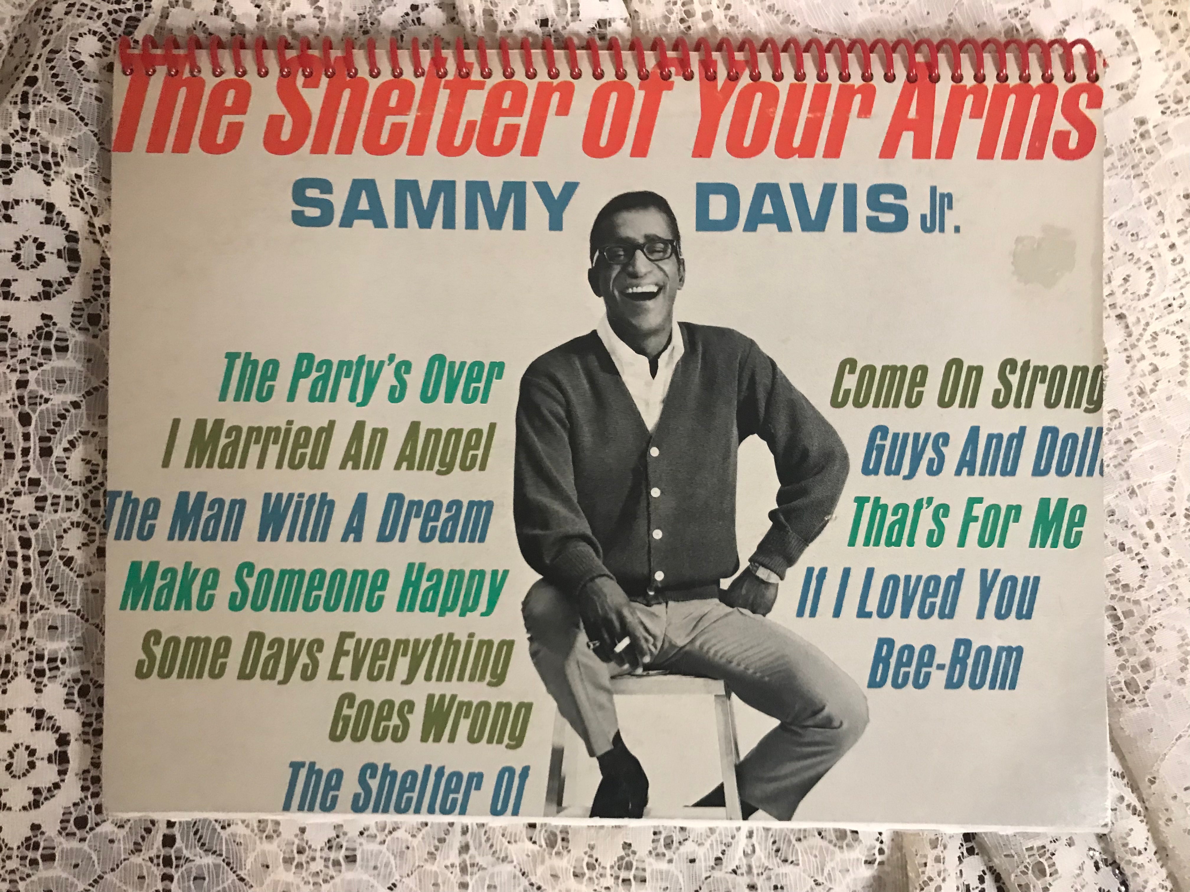 Sammy Davis Jr The Shelter of Your Arms Album Cover Notebook