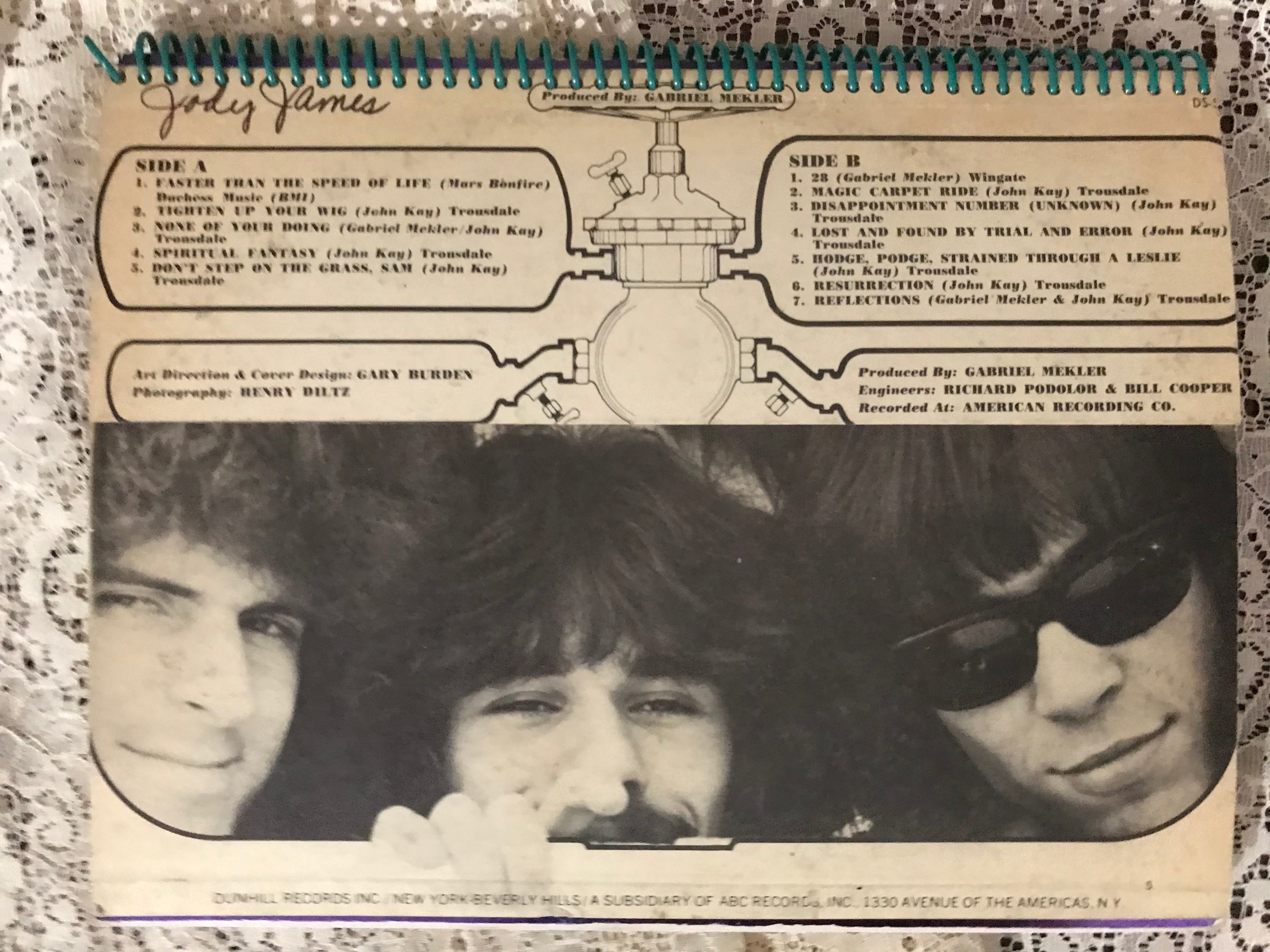 Steppenwolf  The 2nd Album Cover Notebook