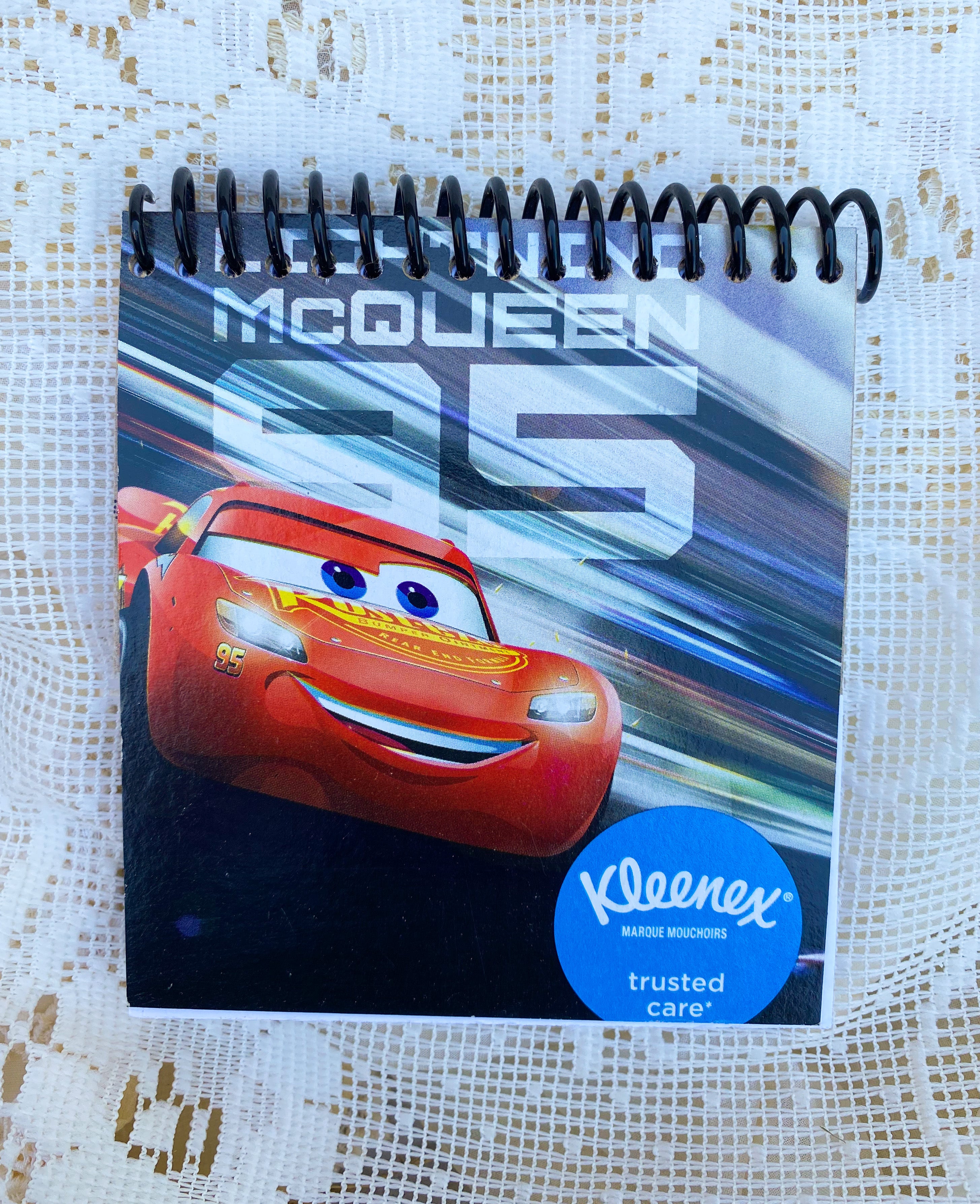 Disney Pixar’s Cars - Lightning McQueen Recycled Kleenex Box Notebook