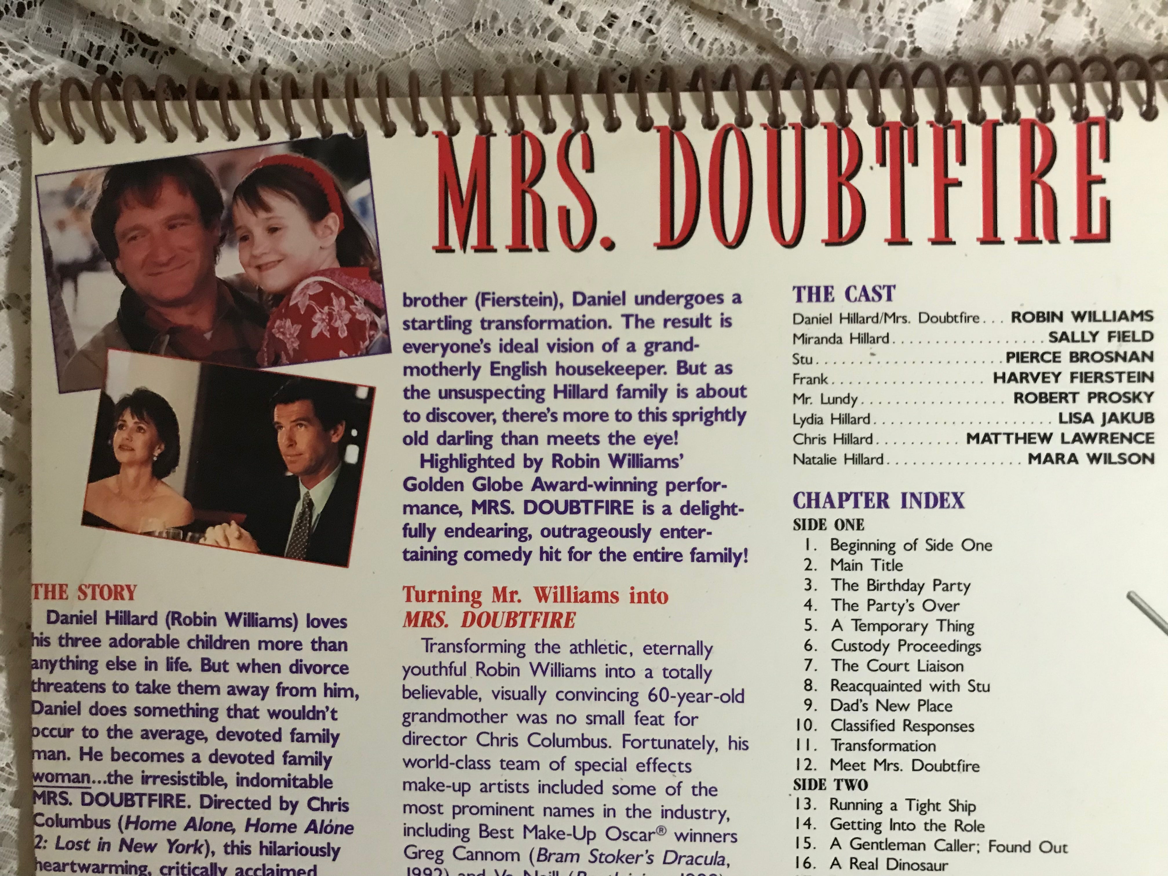 Mrs. Doubtfire Album Cover Notebook