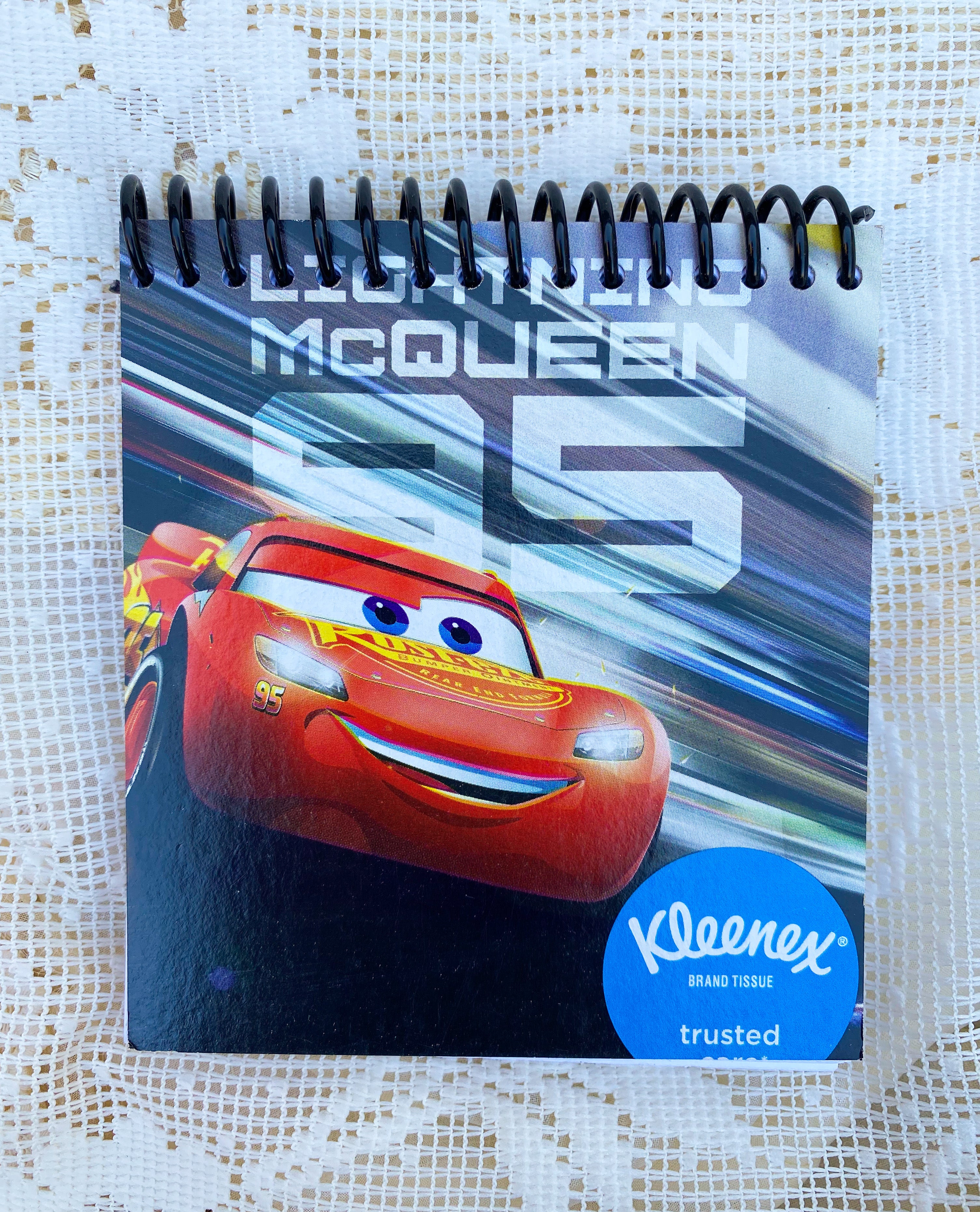 Disney Pixar’s Cars - Lightning McQueen Recycled Kleenex Box Notebook