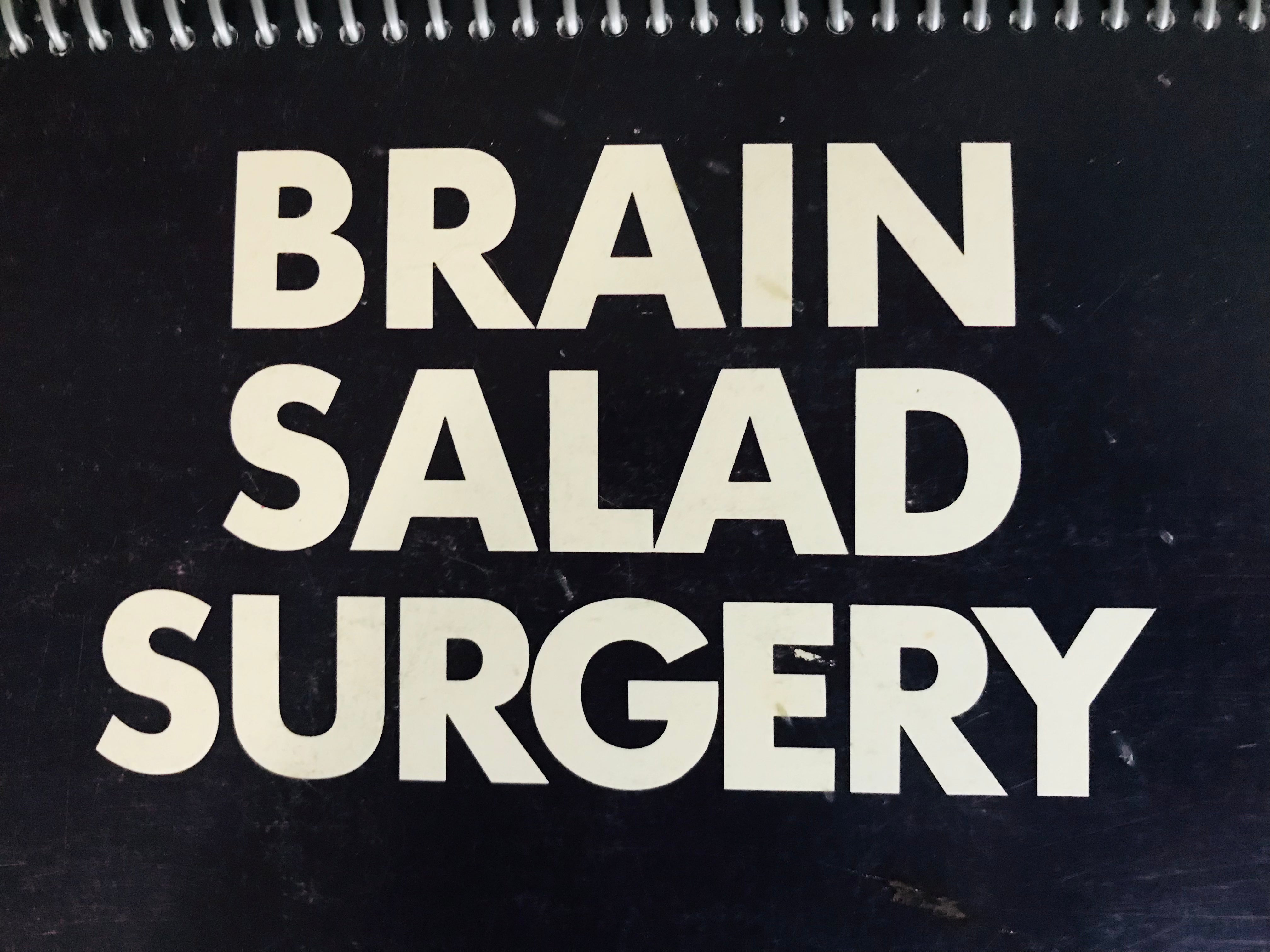 Emerson Lake and Palmer Brain Salad Surgery Album Cover Notebook