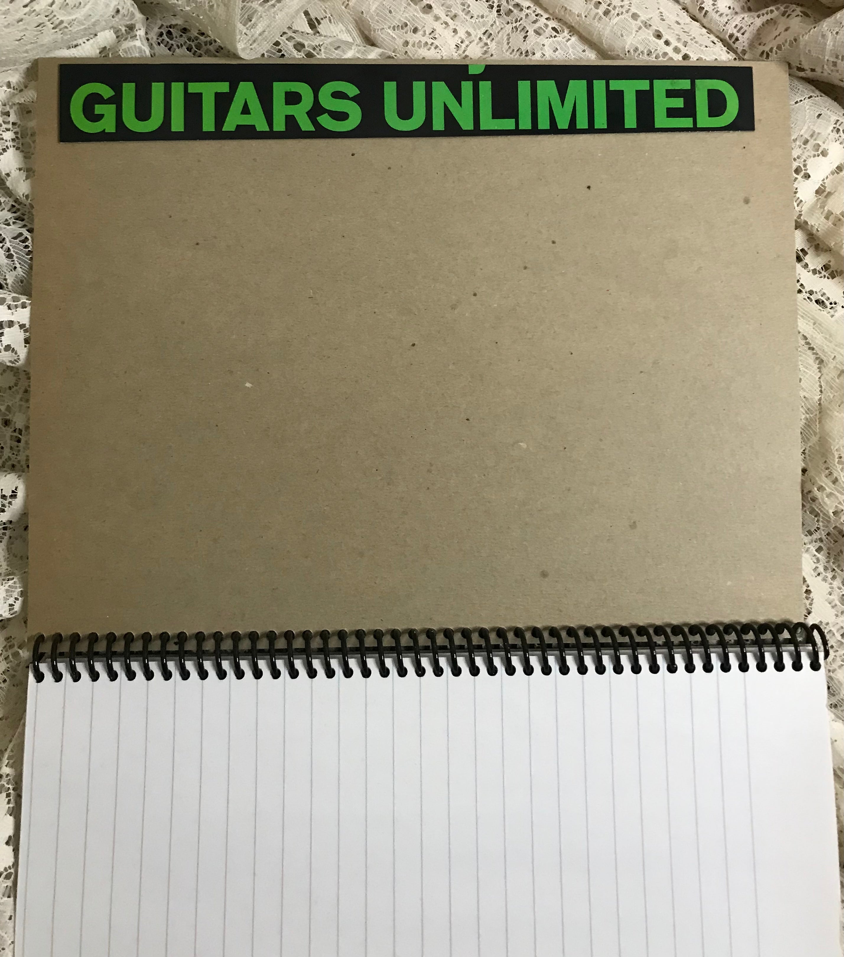 Guitars Unlimited Album Cover Notebook