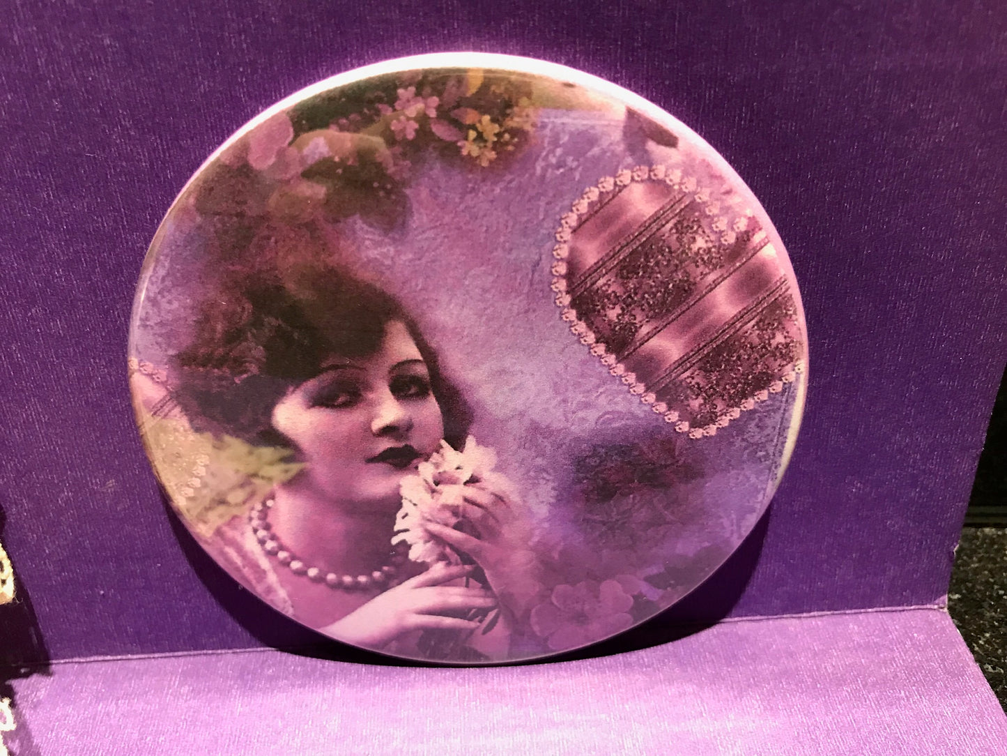 Pocket Mirror- Hearts and Thoughts