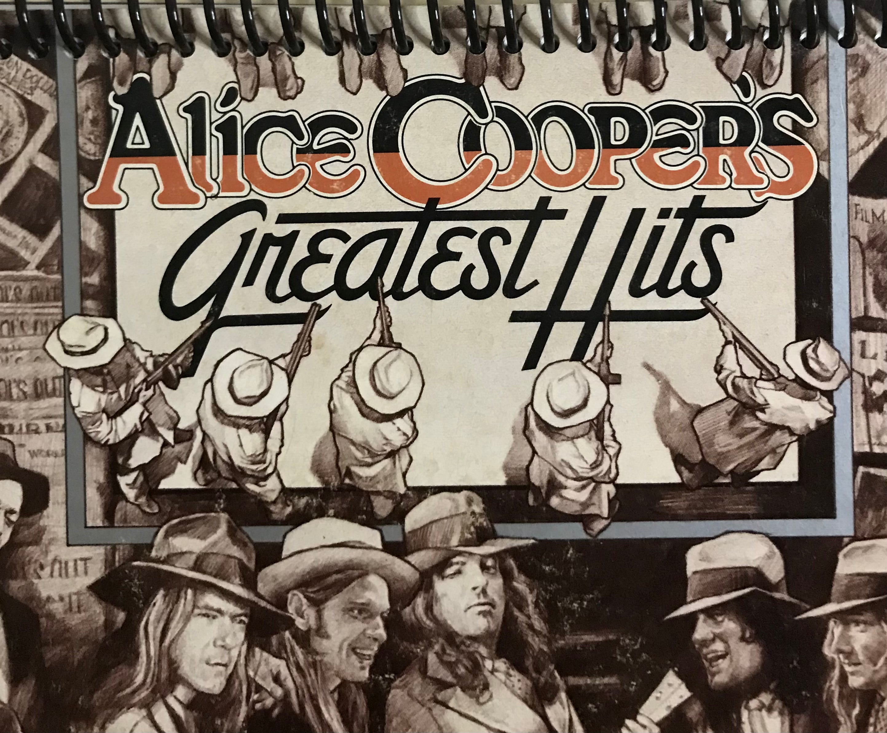 Alice Cooper's Greatest Hits Album Cover Notebook