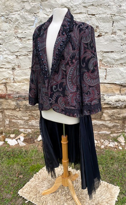 Dark Paisley Jacket - Large